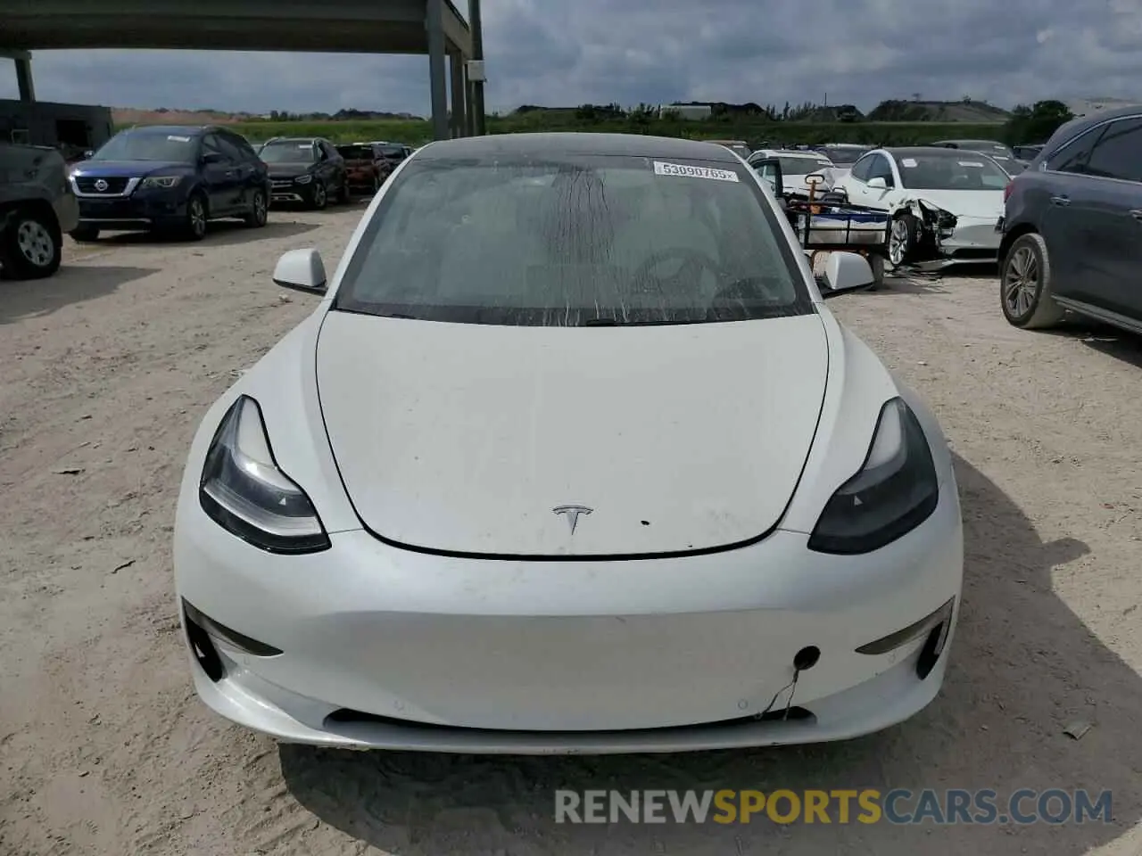 5 fotografías del automóvil dañado 5YJ3E1EA7MF084900 TESLA MODEL 3 2021