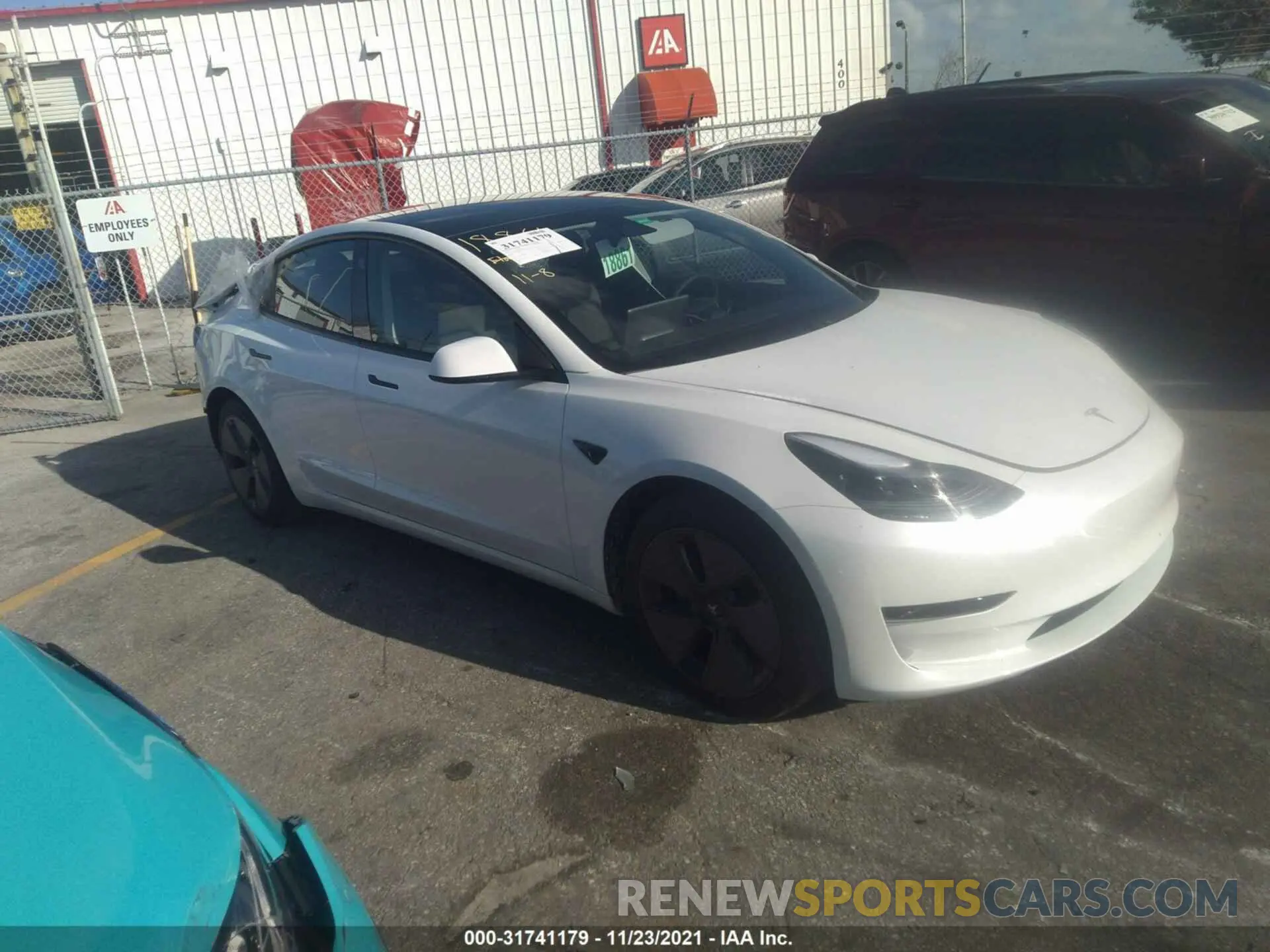 1 fotografías del automóvil dañado 5YJ3E1EA7MF085304 TESLA MODEL 3 2021
