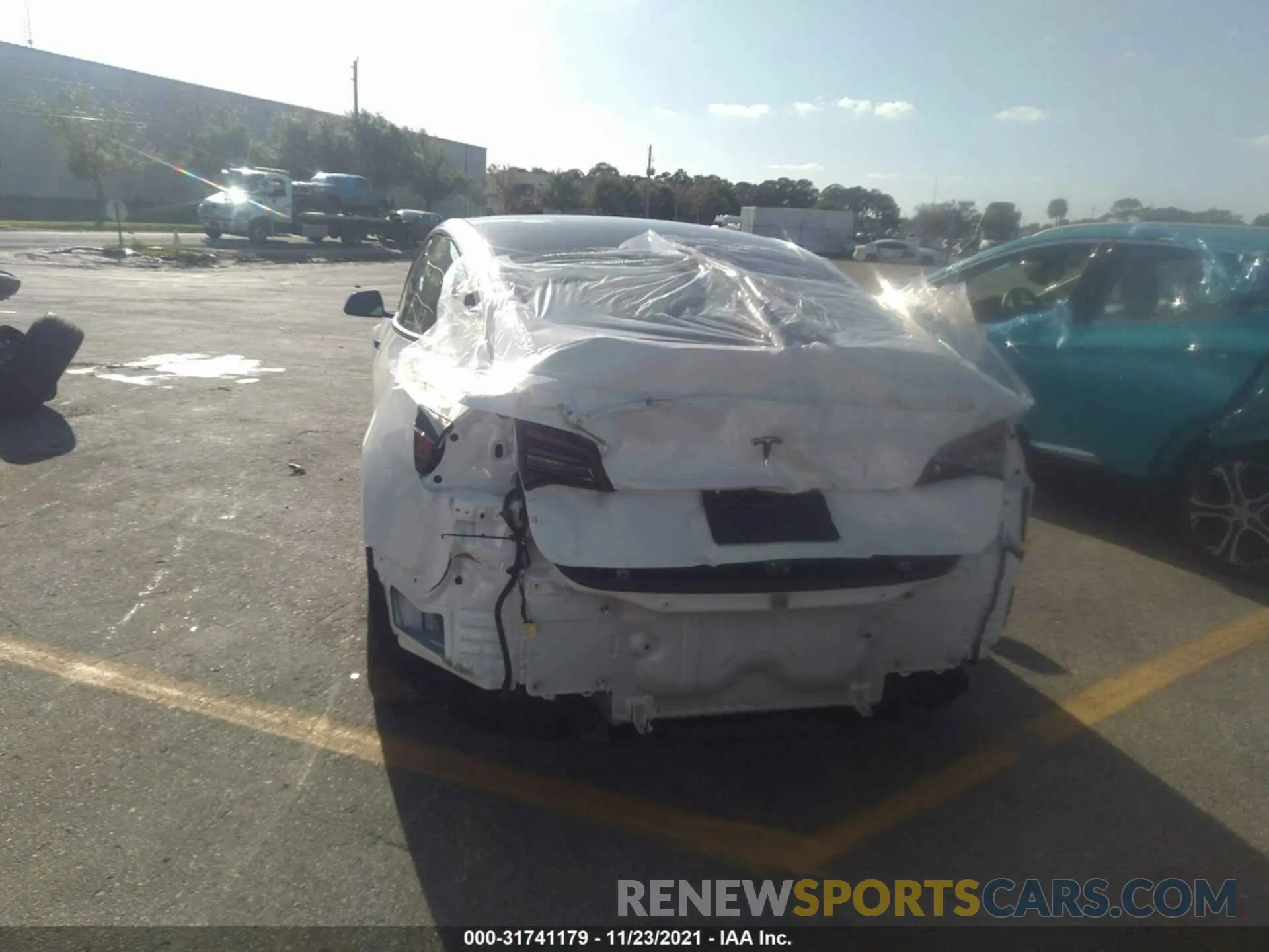 6 fotografías del automóvil dañado 5YJ3E1EA7MF085304 TESLA MODEL 3 2021