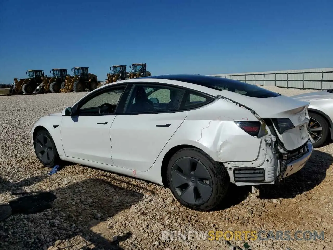 2 fotografías del automóvil dañado 5YJ3E1EA7MF089997 TESLA MODEL 3 2021