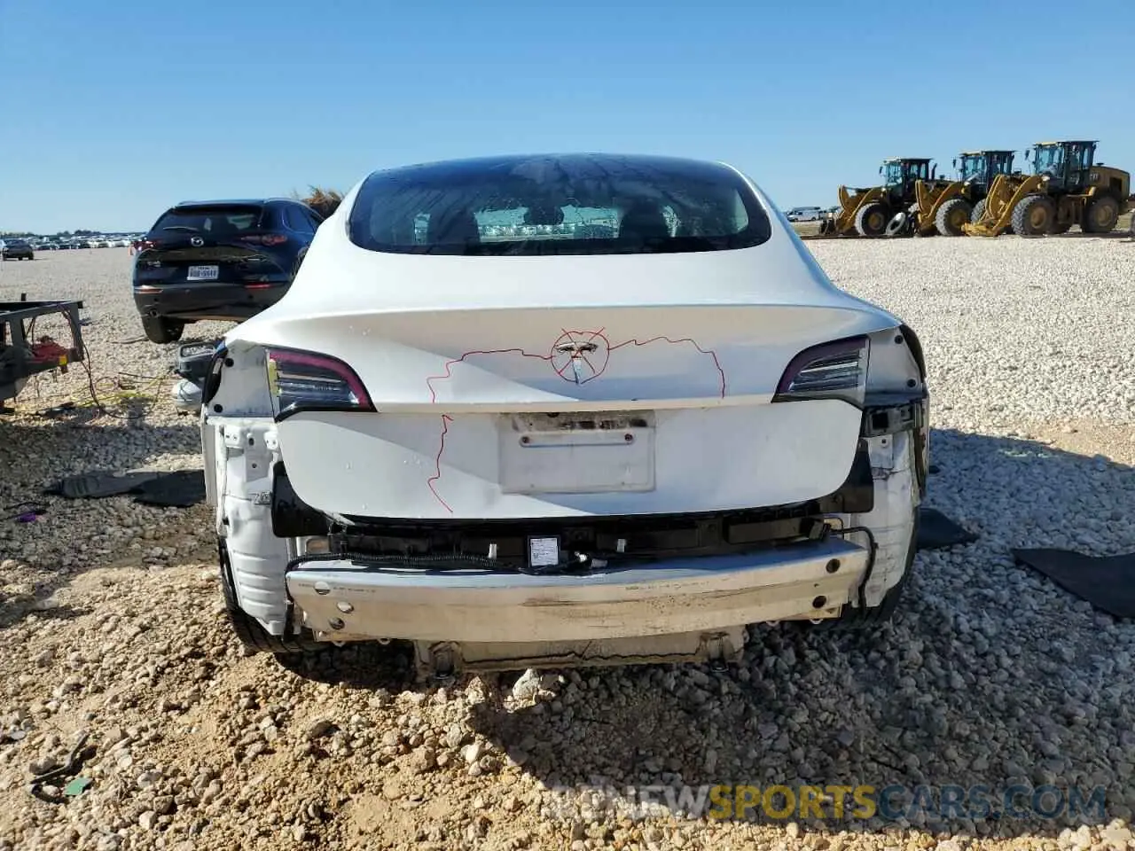 6 fotografías del automóvil dañado 5YJ3E1EA7MF089997 TESLA MODEL 3 2021