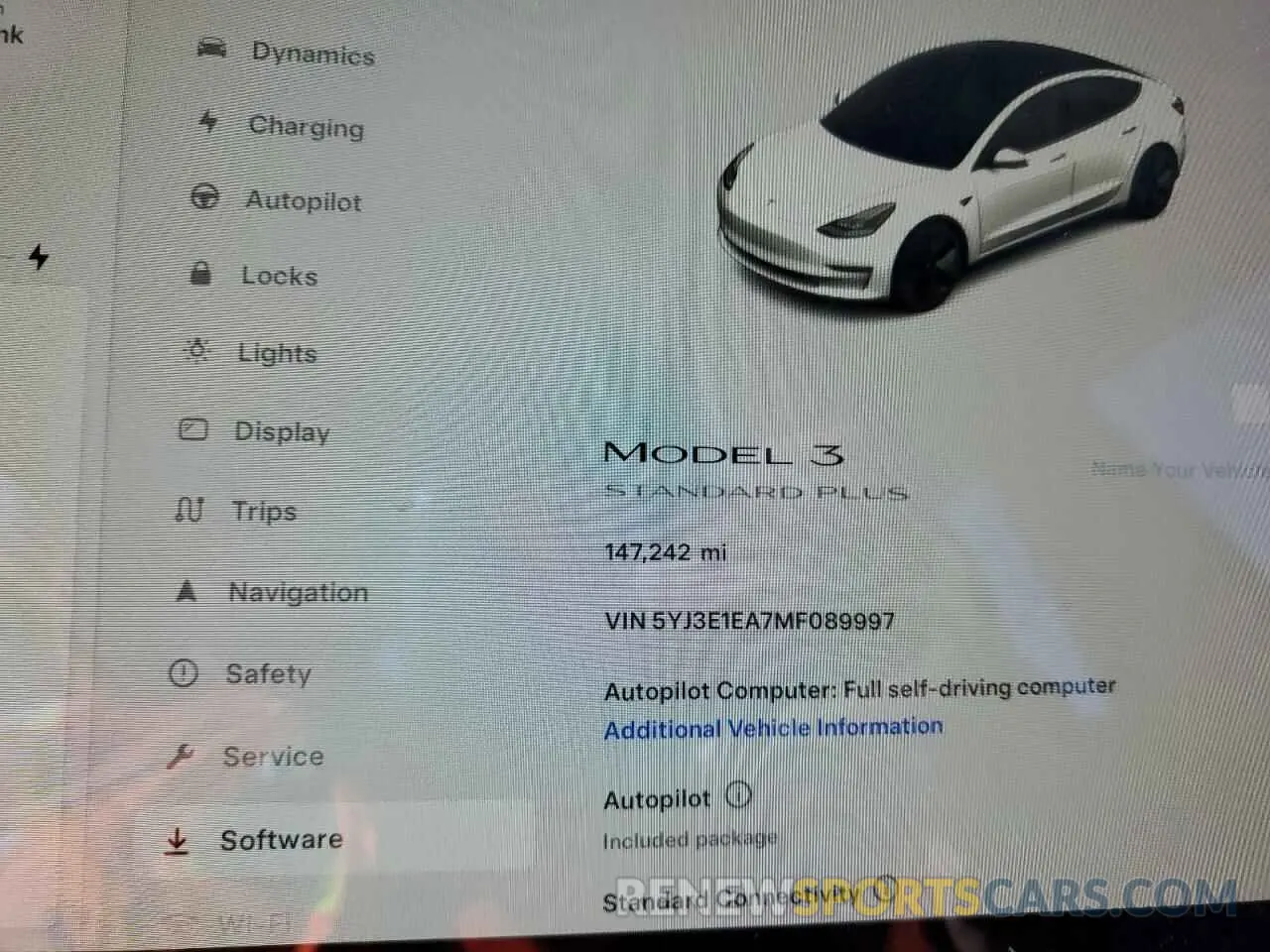 9 fotografías del automóvil dañado 5YJ3E1EA7MF089997 TESLA MODEL 3 2021