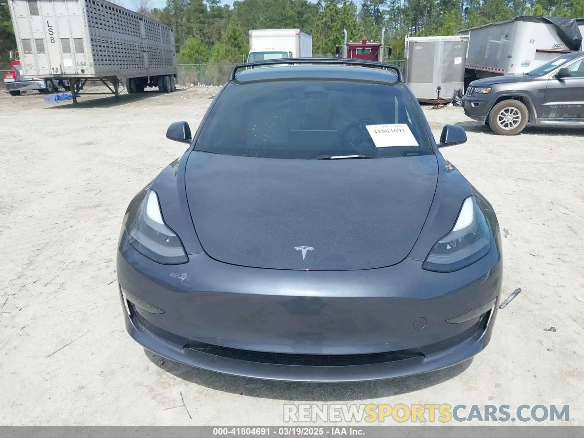 12 fotografías del automóvil dañado 5YJ3E1EA7MF094438 TESLA MODEL 3 2021