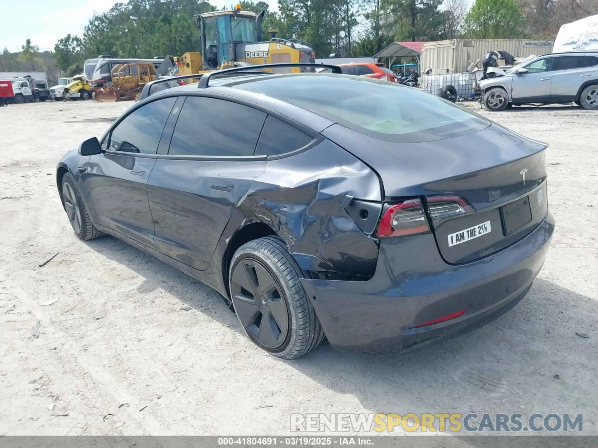 3 fotografías del automóvil dañado 5YJ3E1EA7MF094438 TESLA MODEL 3 2021