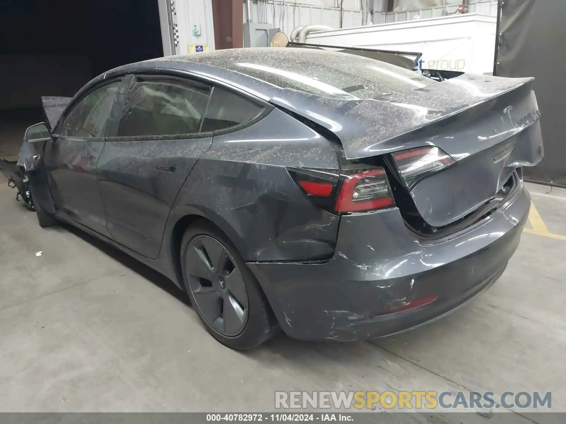 3 fotografías del automóvil dañado 5YJ3E1EA7MF096416 TESLA MODEL 3 2021