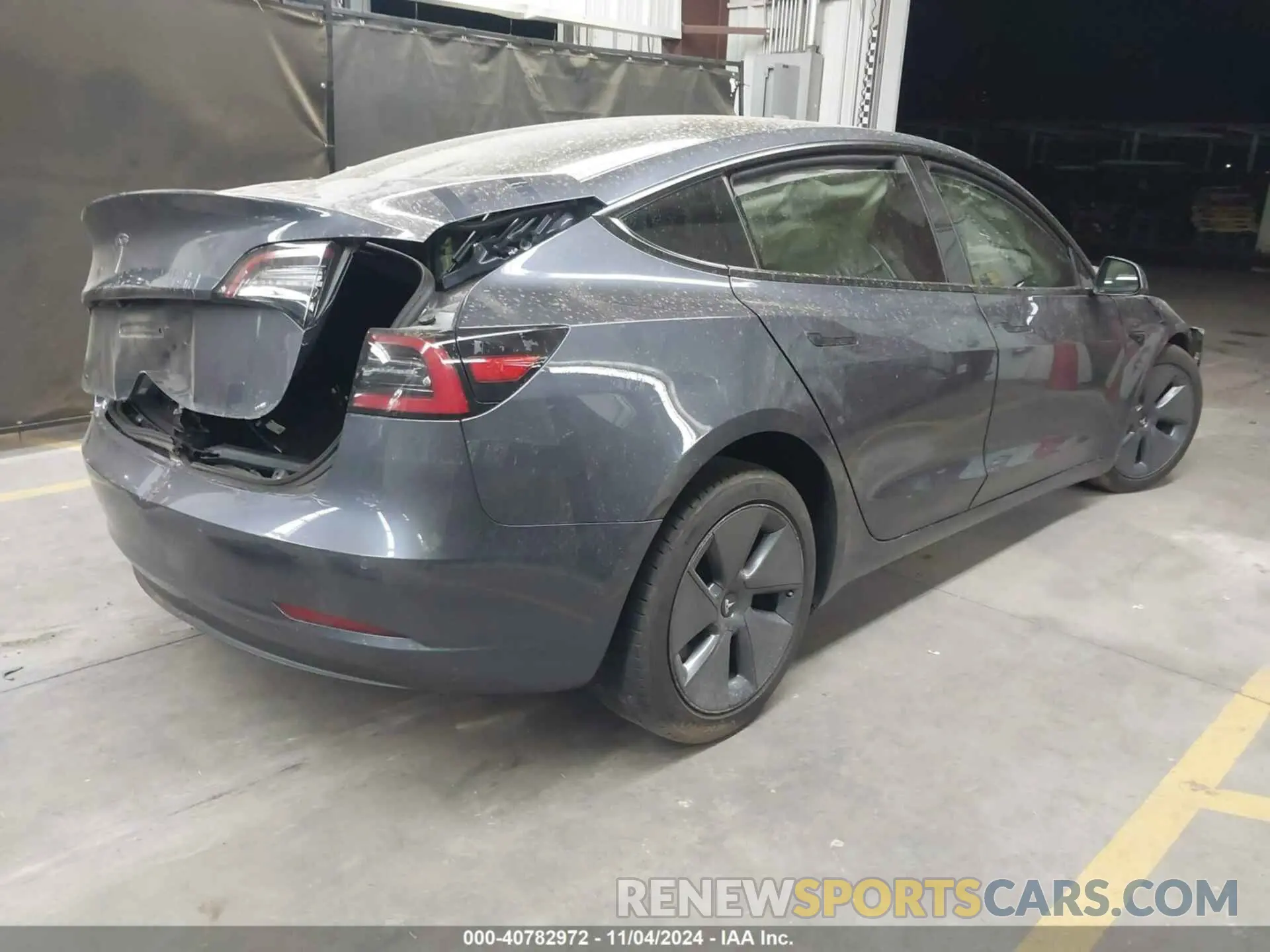 4 fotografías del automóvil dañado 5YJ3E1EA7MF096416 TESLA MODEL 3 2021
