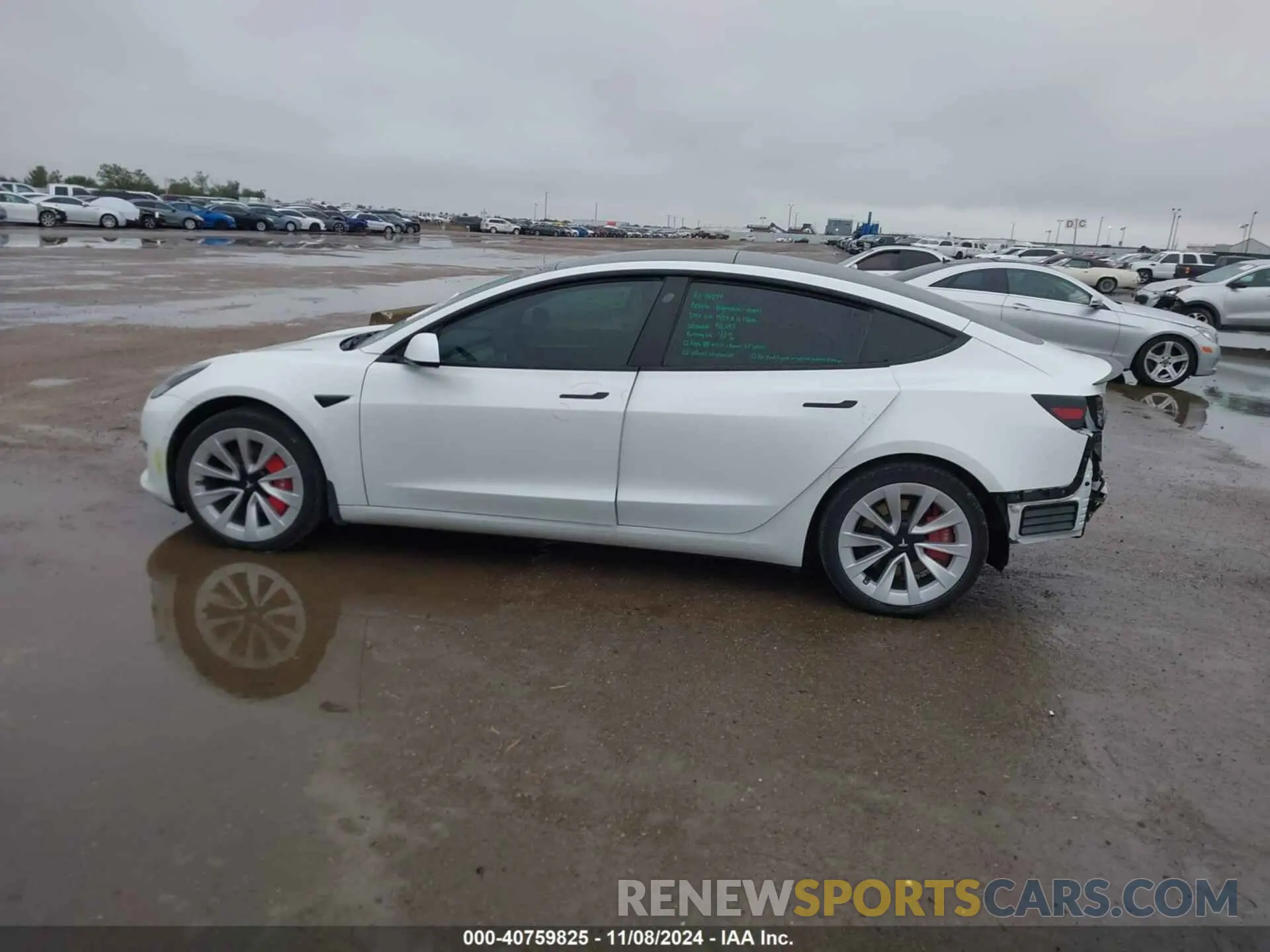 15 fotografías del automóvil dañado 5YJ3E1EA7MF096643 TESLA MODEL 3 2021
