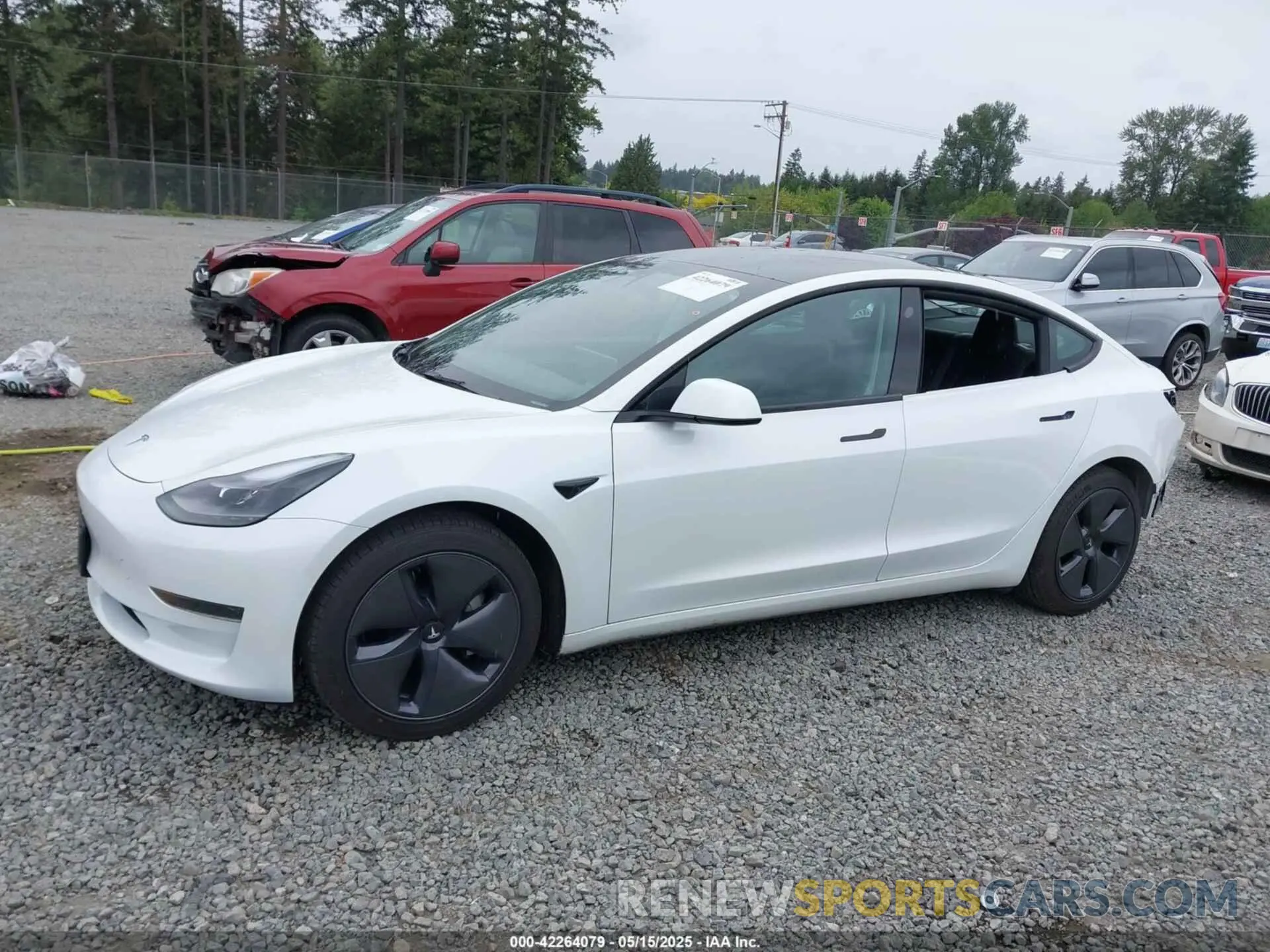 15 fotografías del automóvil dañado 5YJ3E1EA7MF098215 TESLA MODEL 3 2021