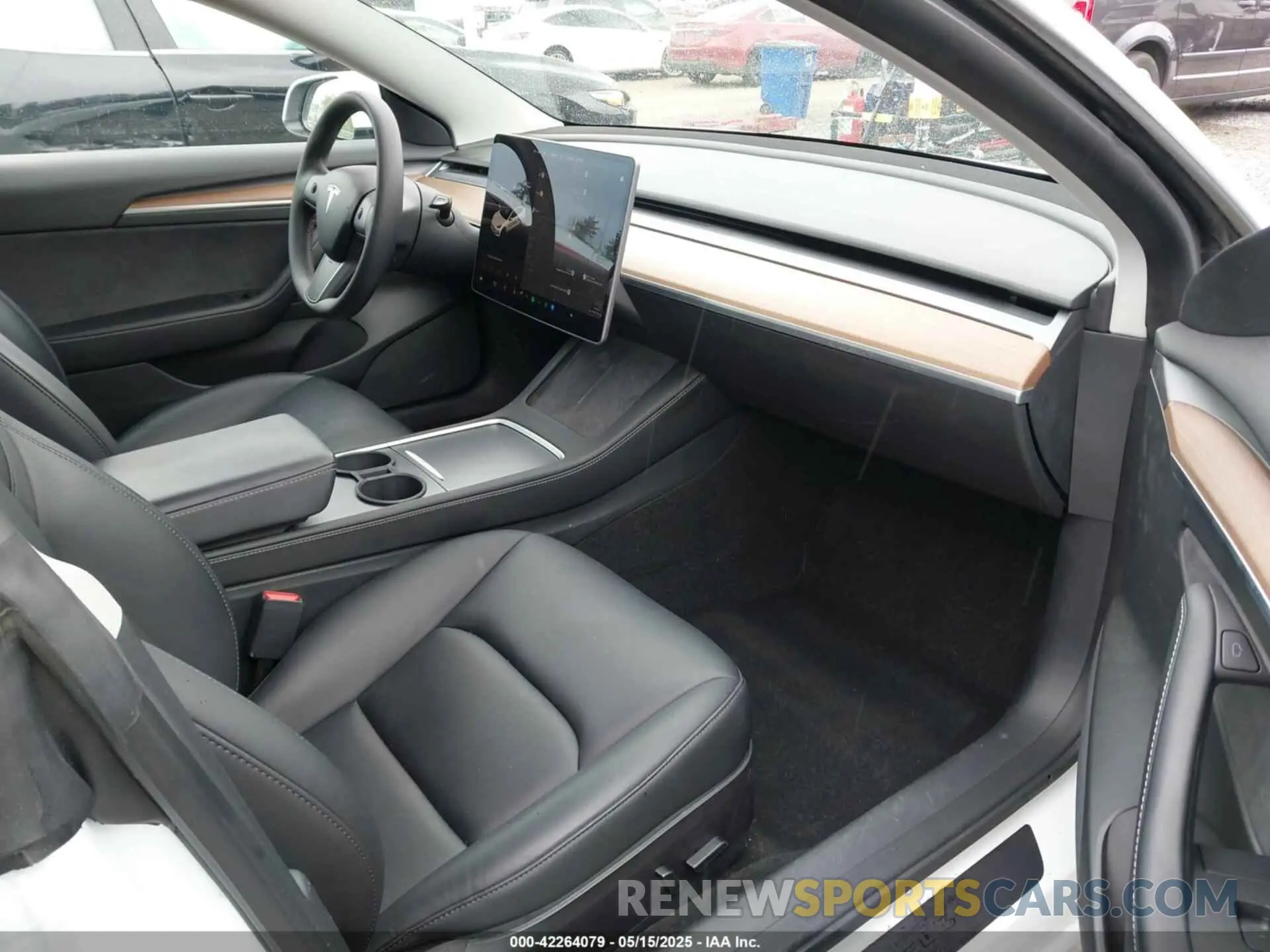 5 fotografías del automóvil dañado 5YJ3E1EA7MF098215 TESLA MODEL 3 2021