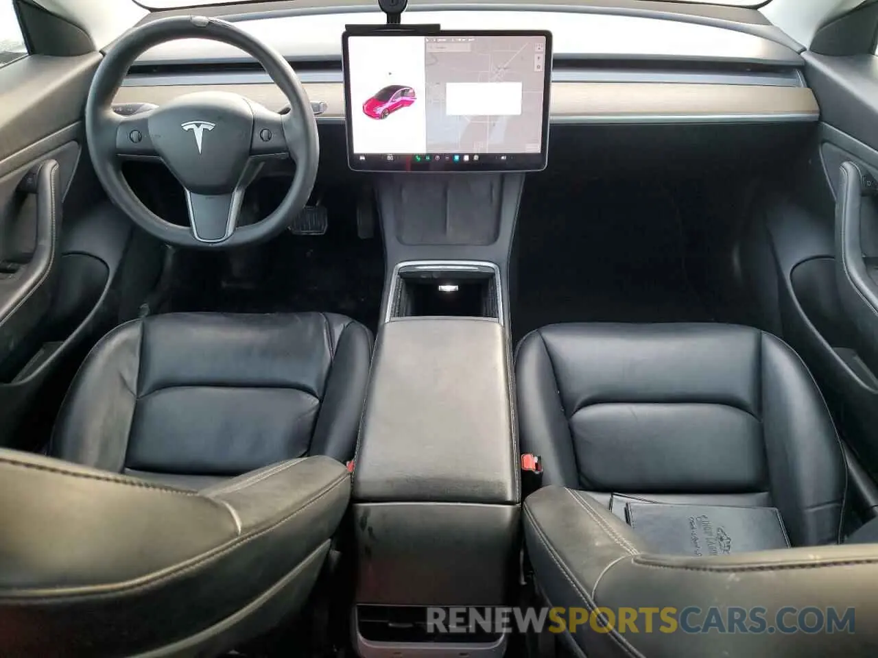 8 fotografías del automóvil dañado 5YJ3E1EA7MF855081 TESLA MODEL 3 2021