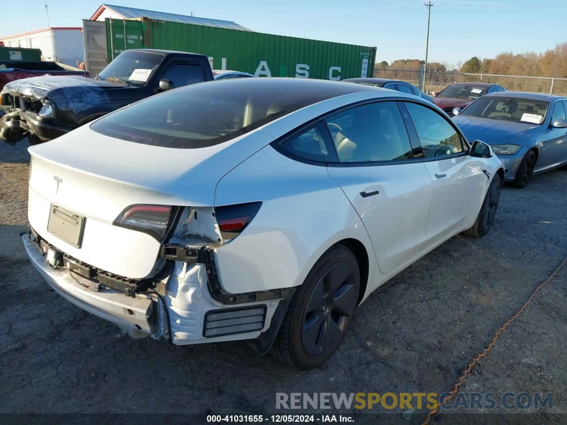 4 fotografías del automóvil dañado 5YJ3E1EA7MF861009 TESLA MODEL 3 2021