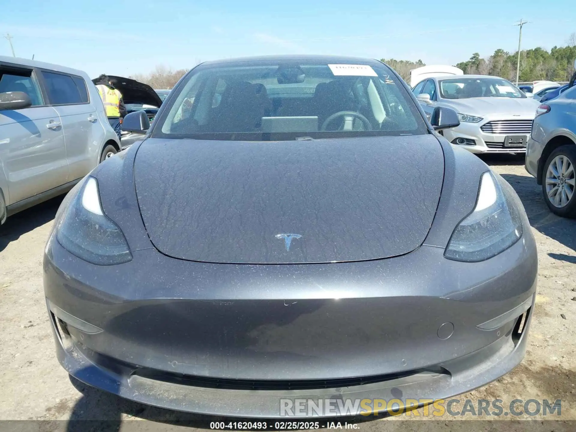 12 fotografías del automóvil dañado 5YJ3E1EA7MF869904 TESLA MODEL 3 2021
