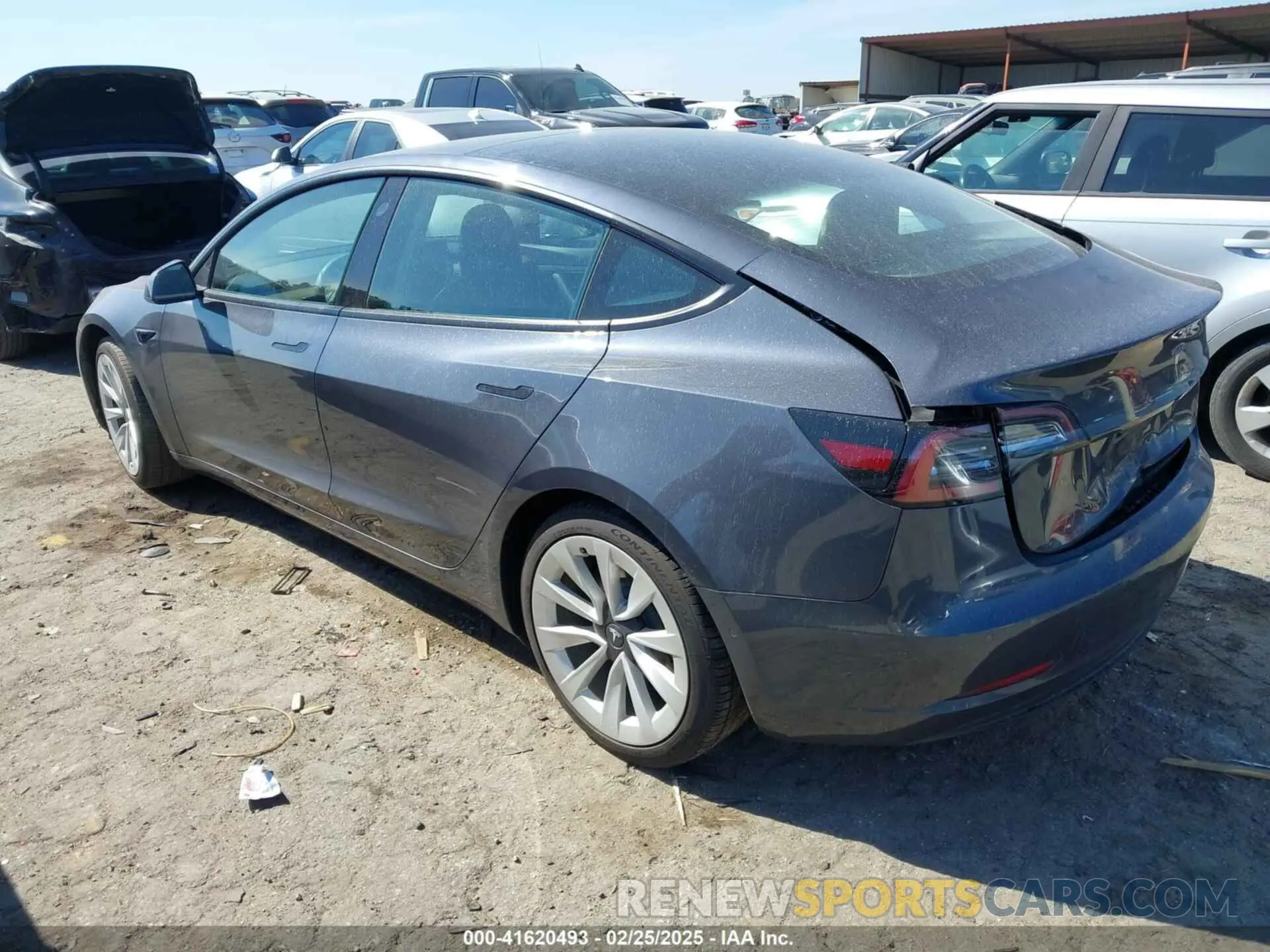 3 fotografías del automóvil dañado 5YJ3E1EA7MF869904 TESLA MODEL 3 2021