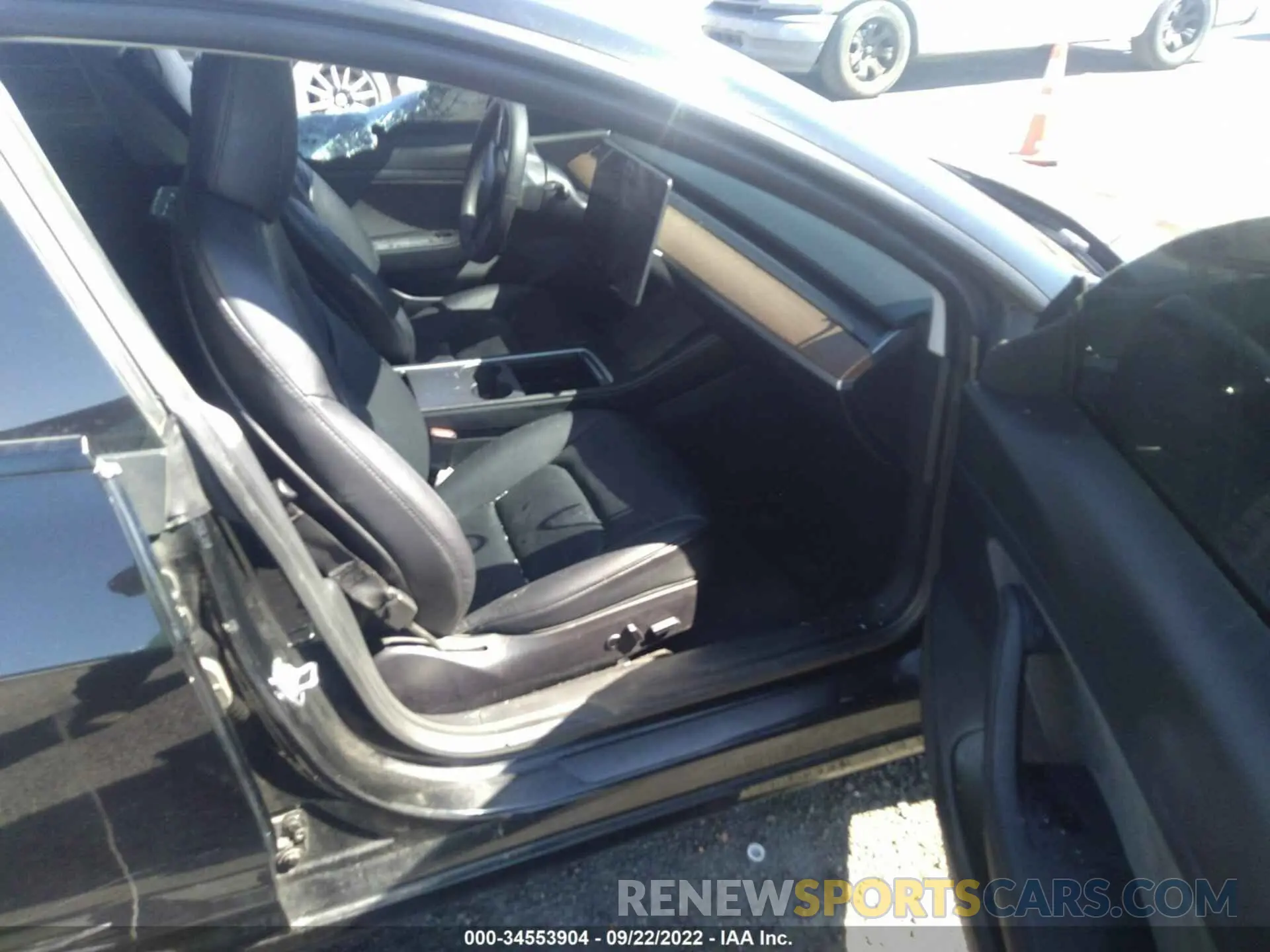 5 fotografías del automóvil dañado 5YJ3E1EA7MF871605 TESLA MODEL 3 2021