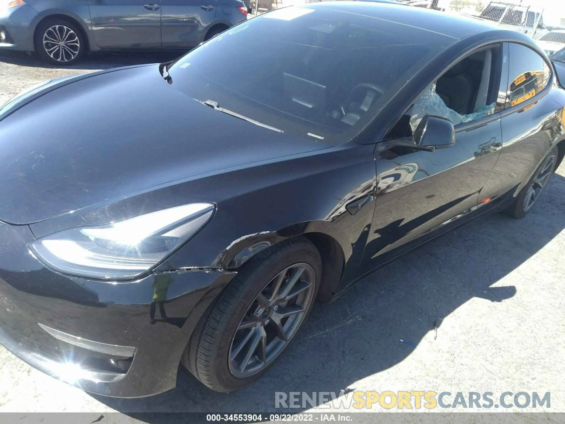 6 fotografías del automóvil dañado 5YJ3E1EA7MF871605 TESLA MODEL 3 2021