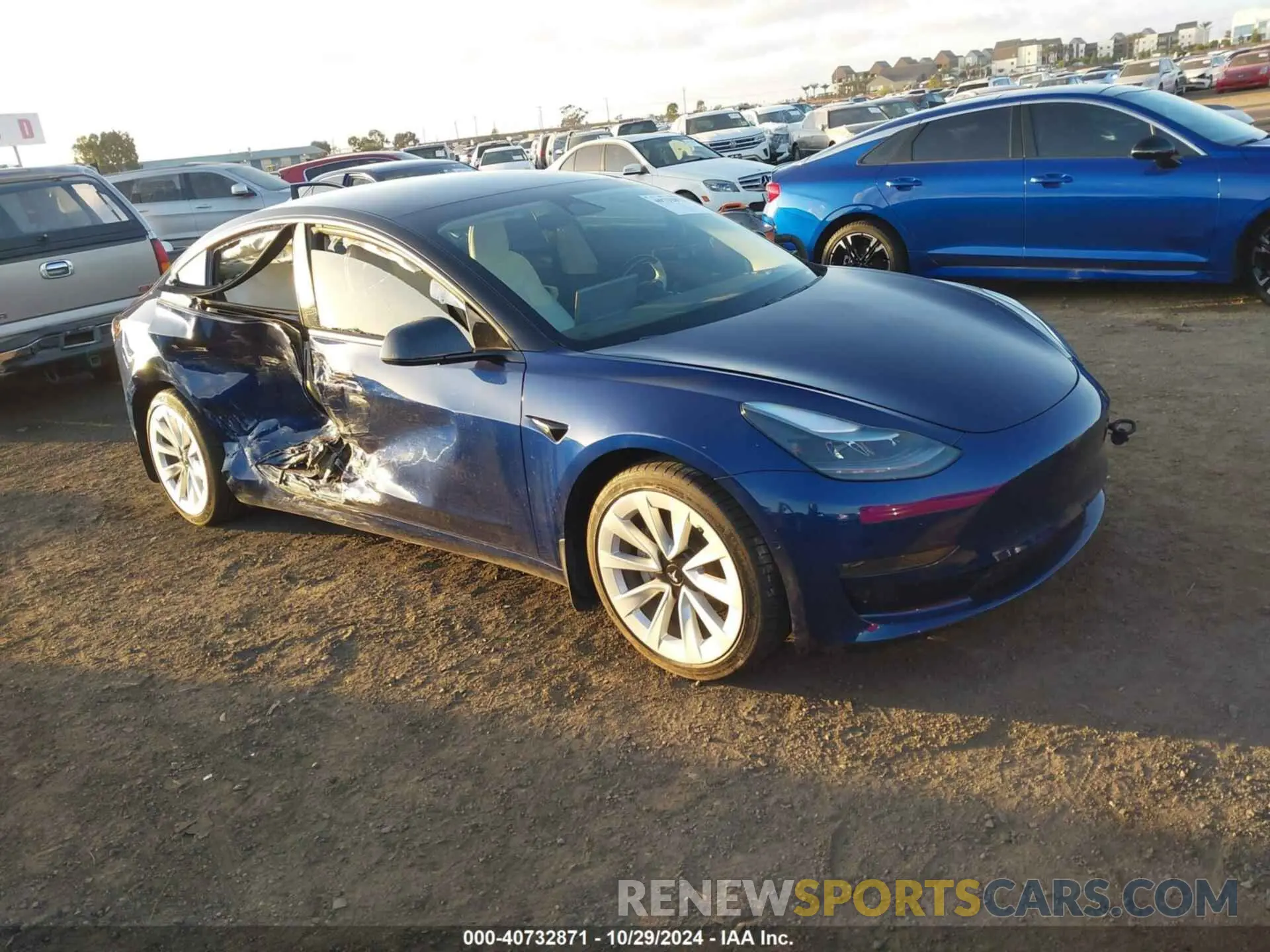 1 fotografías del automóvil dañado 5YJ3E1EA7MF875007 TESLA MODEL 3 2021