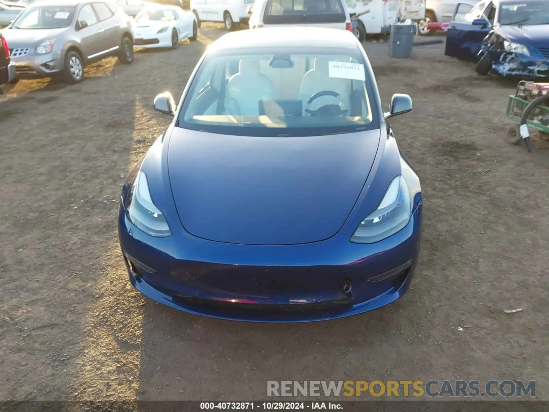 12 fotografías del automóvil dañado 5YJ3E1EA7MF875007 TESLA MODEL 3 2021