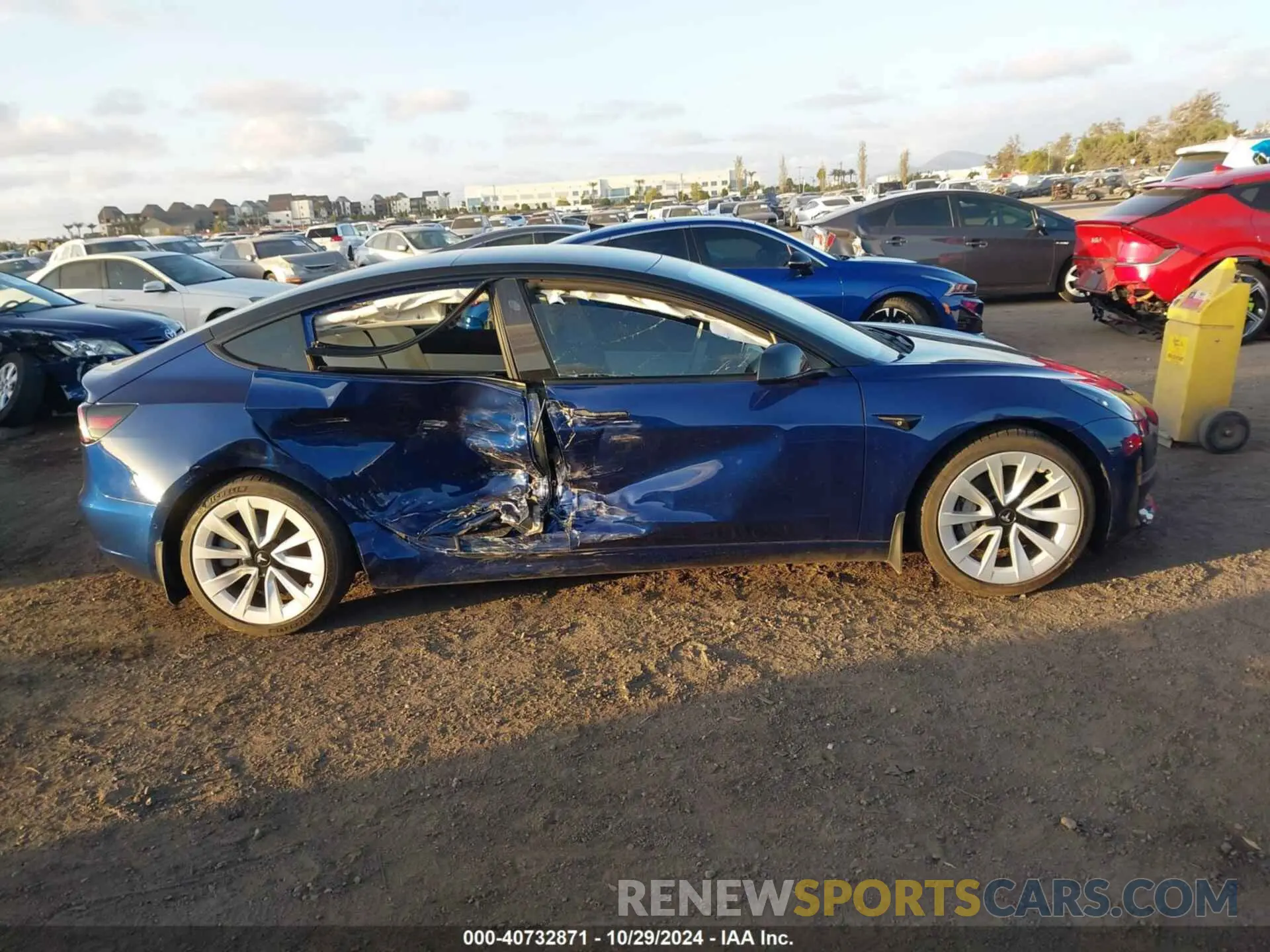 13 fotografías del automóvil dañado 5YJ3E1EA7MF875007 TESLA MODEL 3 2021