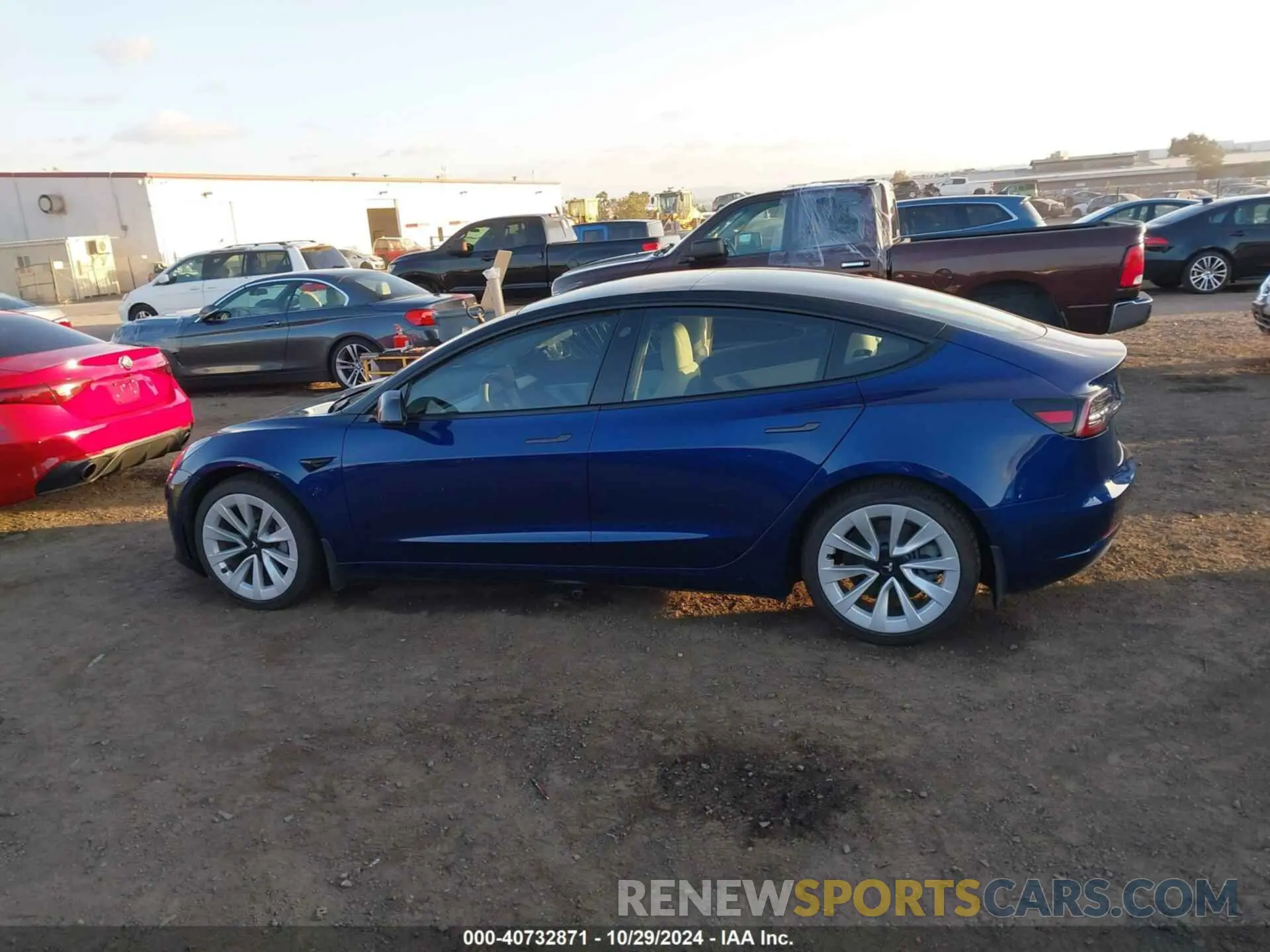 14 fotografías del automóvil dañado 5YJ3E1EA7MF875007 TESLA MODEL 3 2021