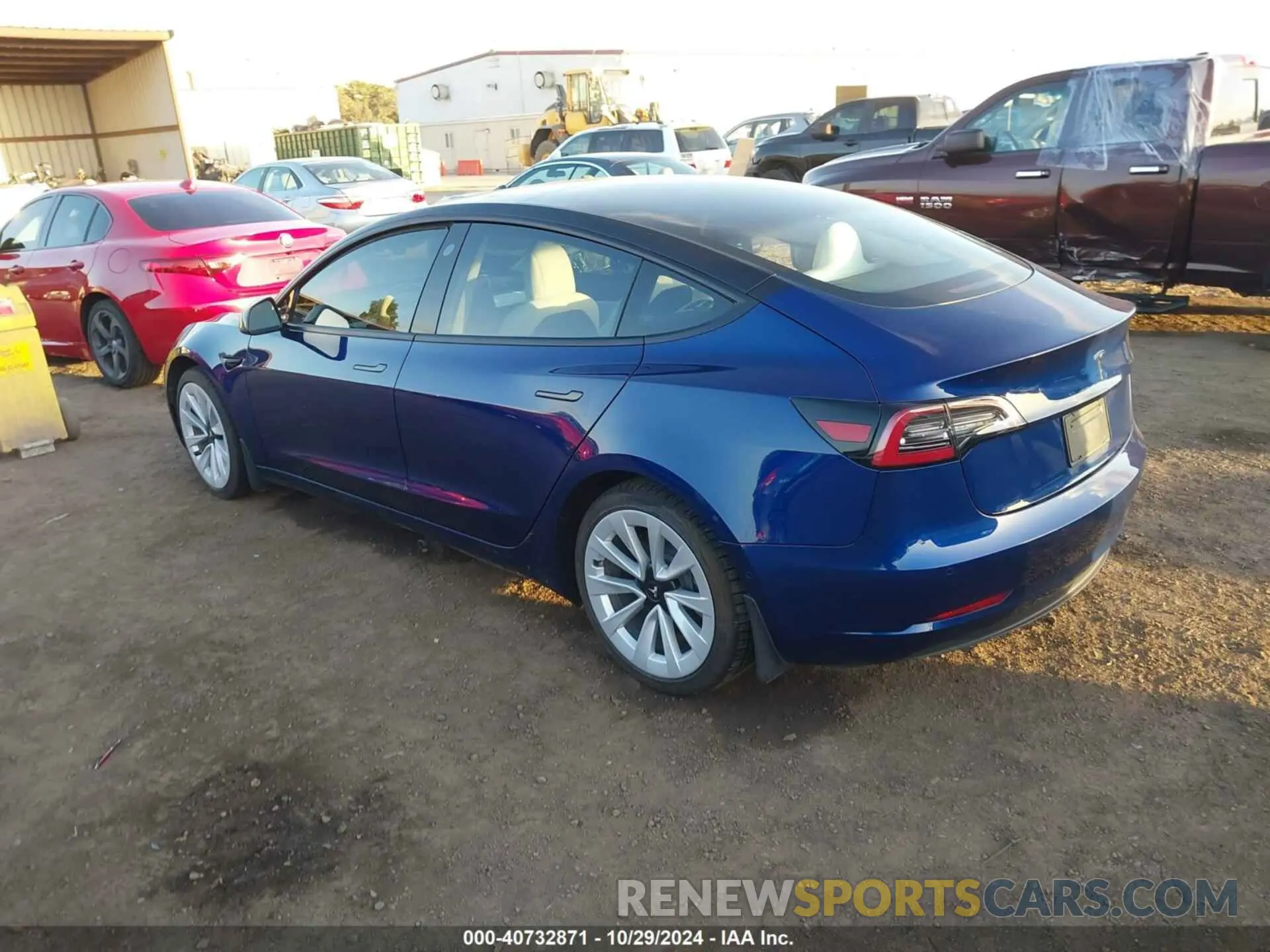 3 fotografías del automóvil dañado 5YJ3E1EA7MF875007 TESLA MODEL 3 2021