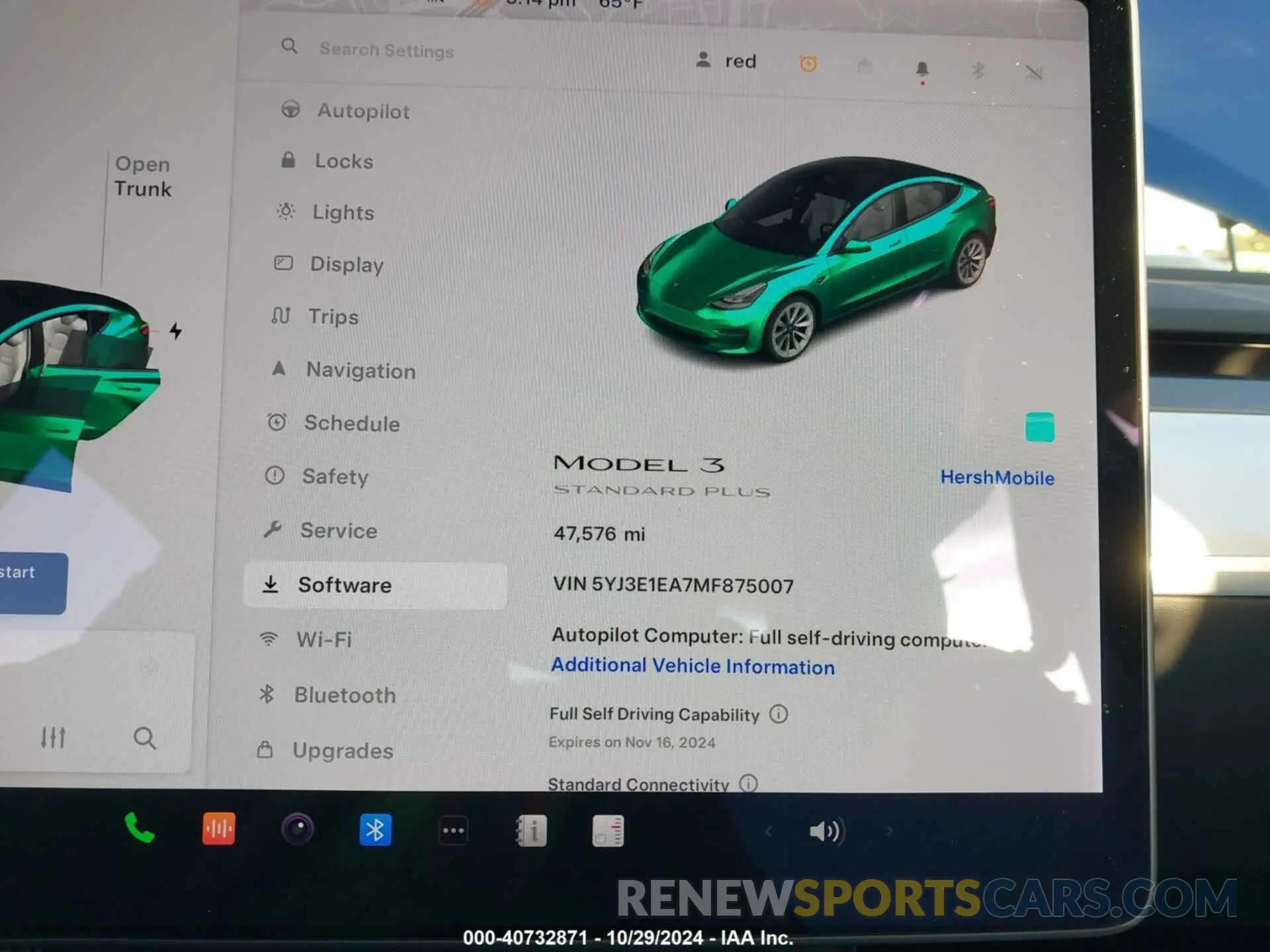 7 fotografías del automóvil dañado 5YJ3E1EA7MF875007 TESLA MODEL 3 2021