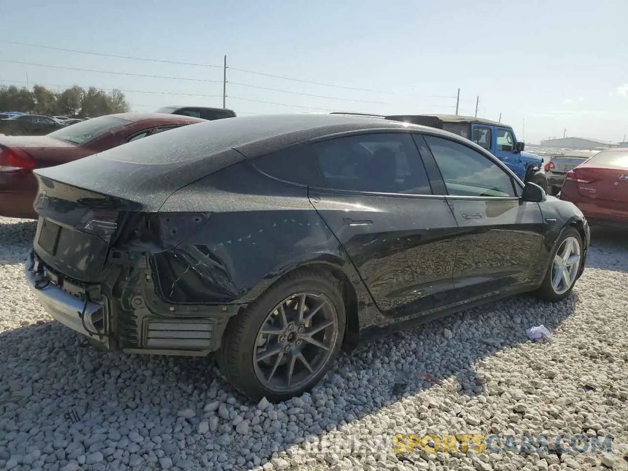 3 fotografías del automóvil dañado 5YJ3E1EA7MF922973 TESLA MODEL 3 2021