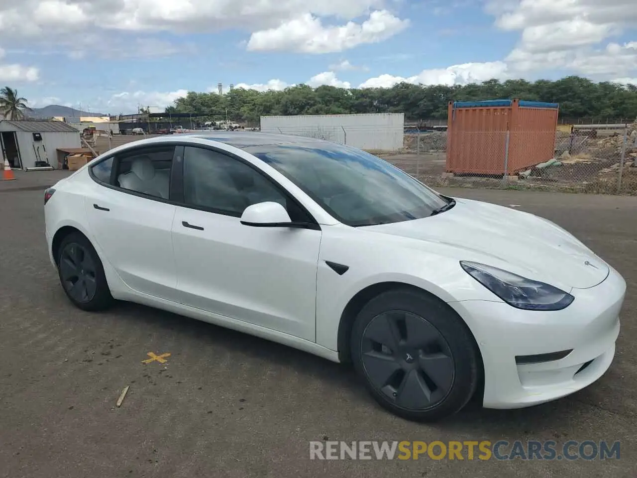 4 fotografías del automóvil dañado 5YJ3E1EA7MF928823 TESLA MODEL 3 2021