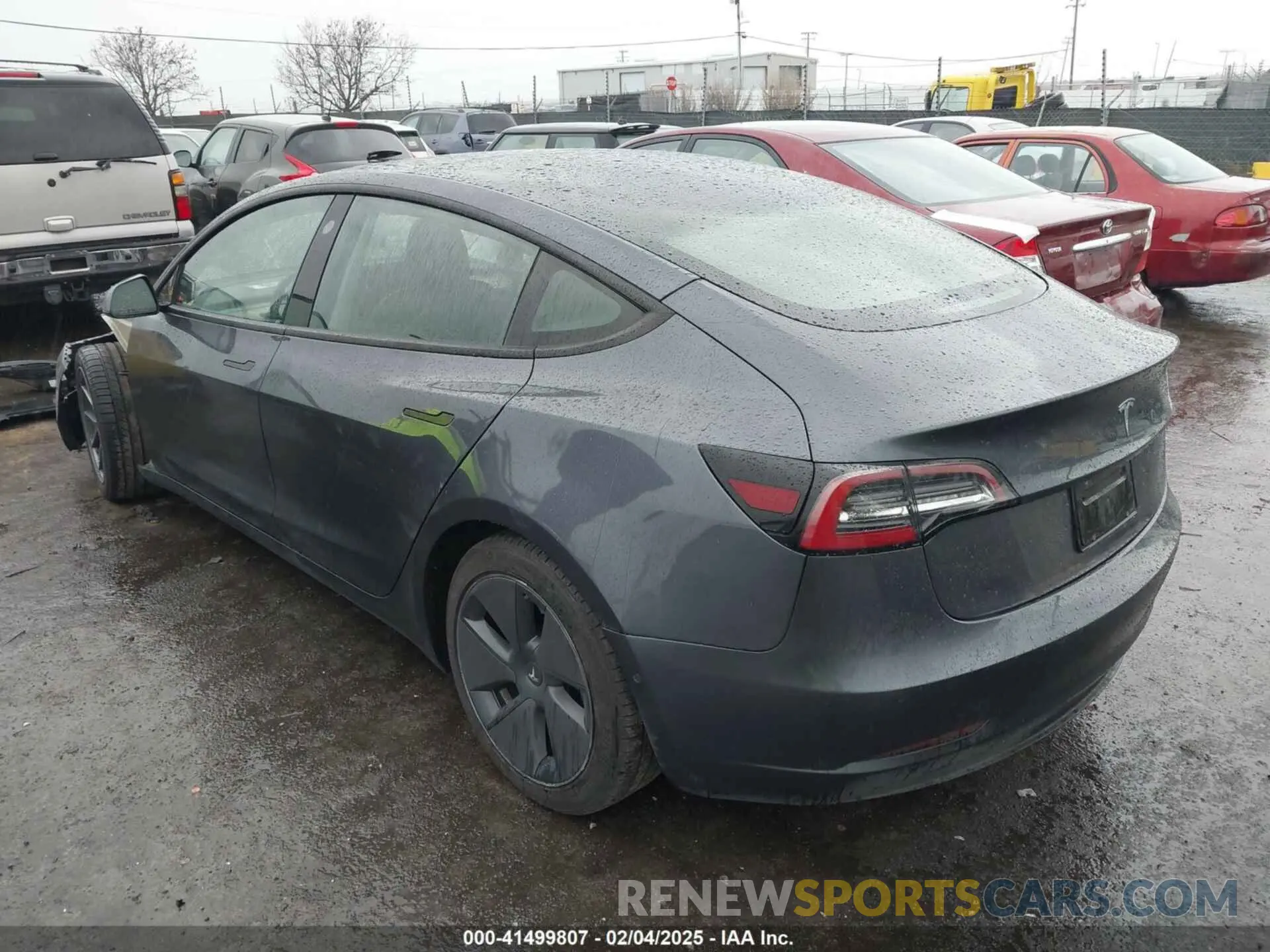 3 fotografías del automóvil dañado 5YJ3E1EA7MF929762 TESLA MODEL 3 2021