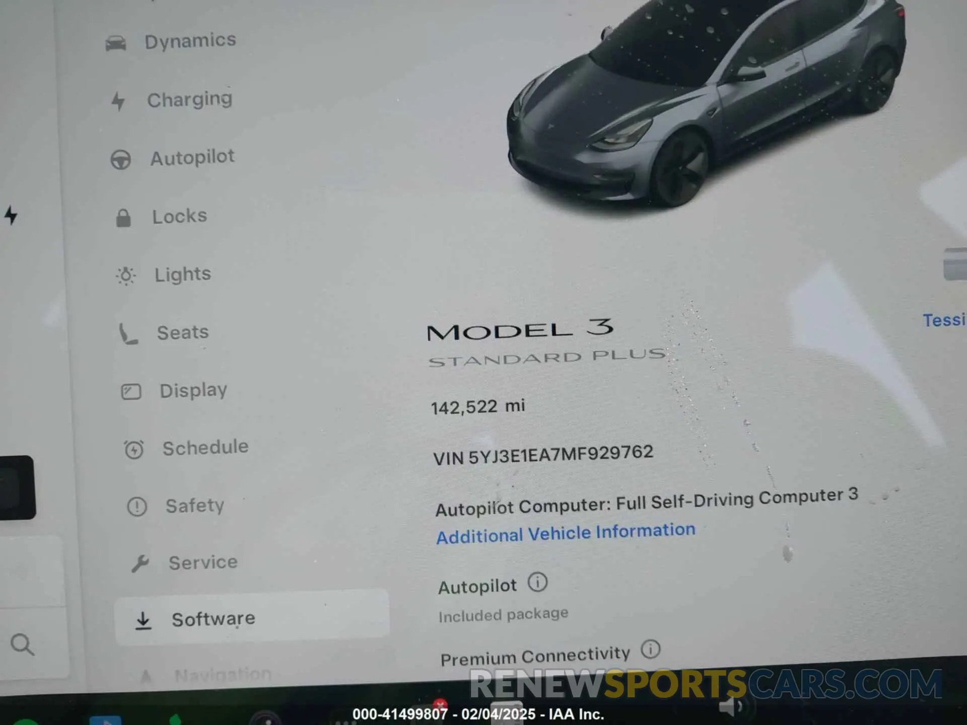 7 fotografías del automóvil dañado 5YJ3E1EA7MF929762 TESLA MODEL 3 2021