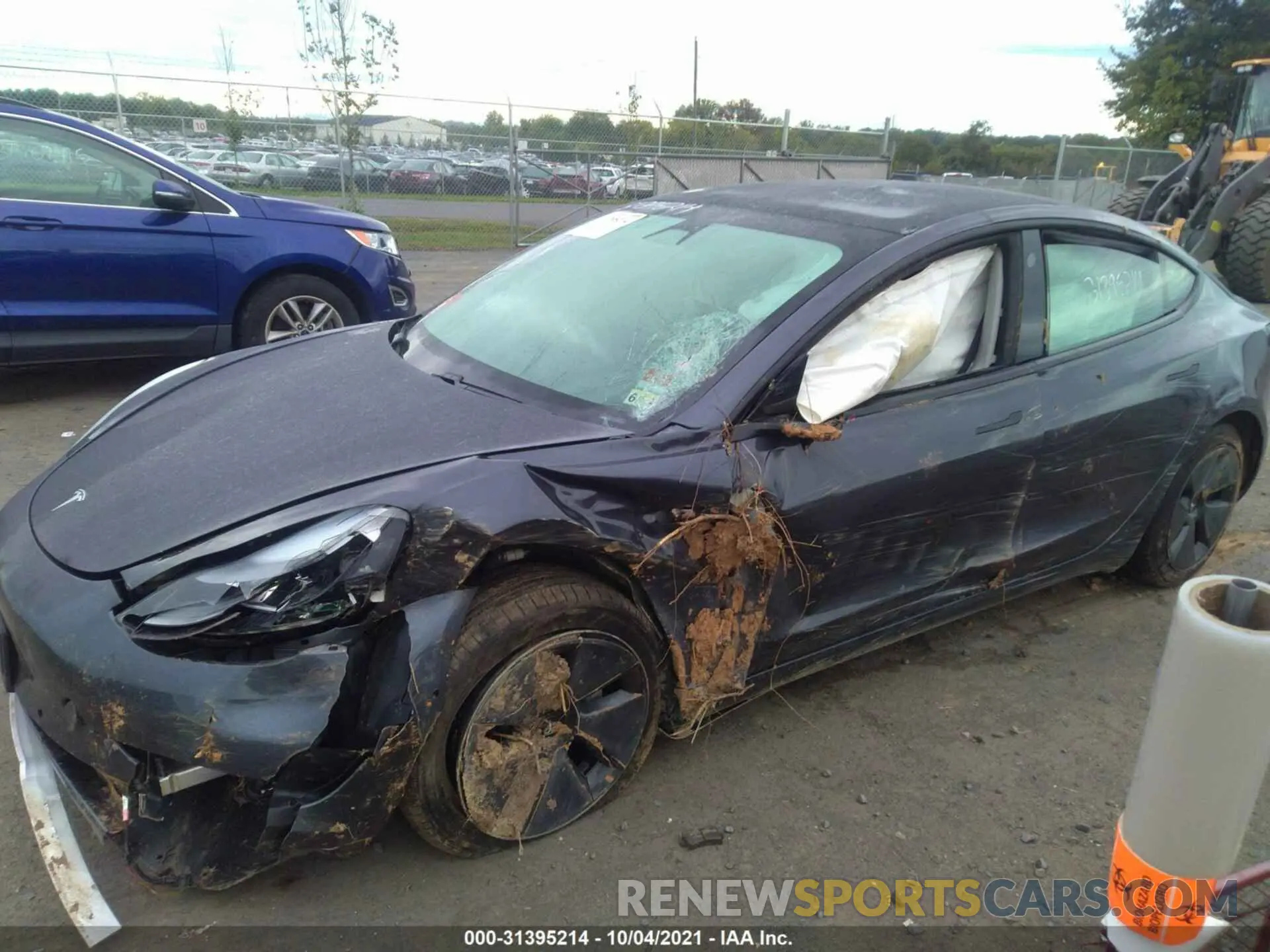 6 fotografías del automóvil dañado 5YJ3E1EA7MF974040 TESLA MODEL 3 2021