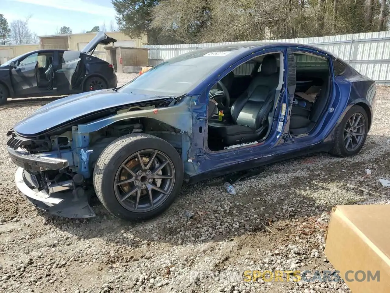 1 fotografías del automóvil dañado 5YJ3E1EA7MF986205 TESLA MODEL 3 2021