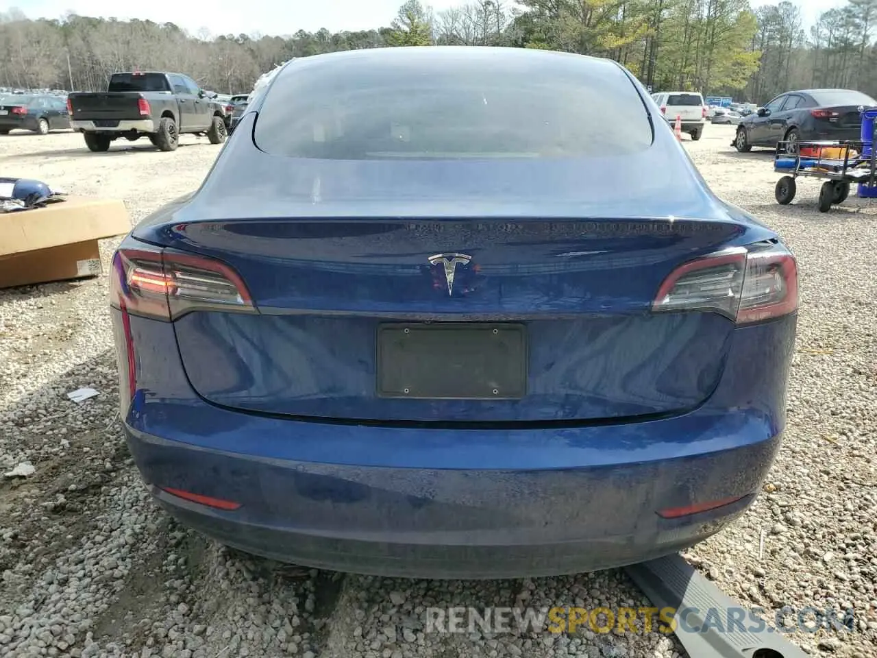 6 fotografías del automóvil dañado 5YJ3E1EA7MF986205 TESLA MODEL 3 2021
