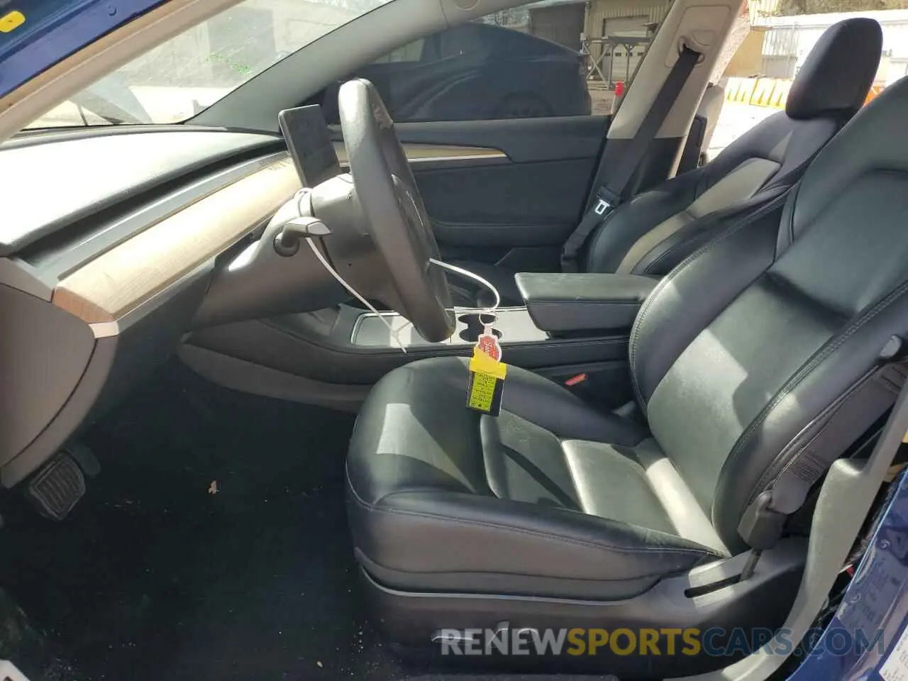 7 fotografías del automóvil dañado 5YJ3E1EA7MF986205 TESLA MODEL 3 2021