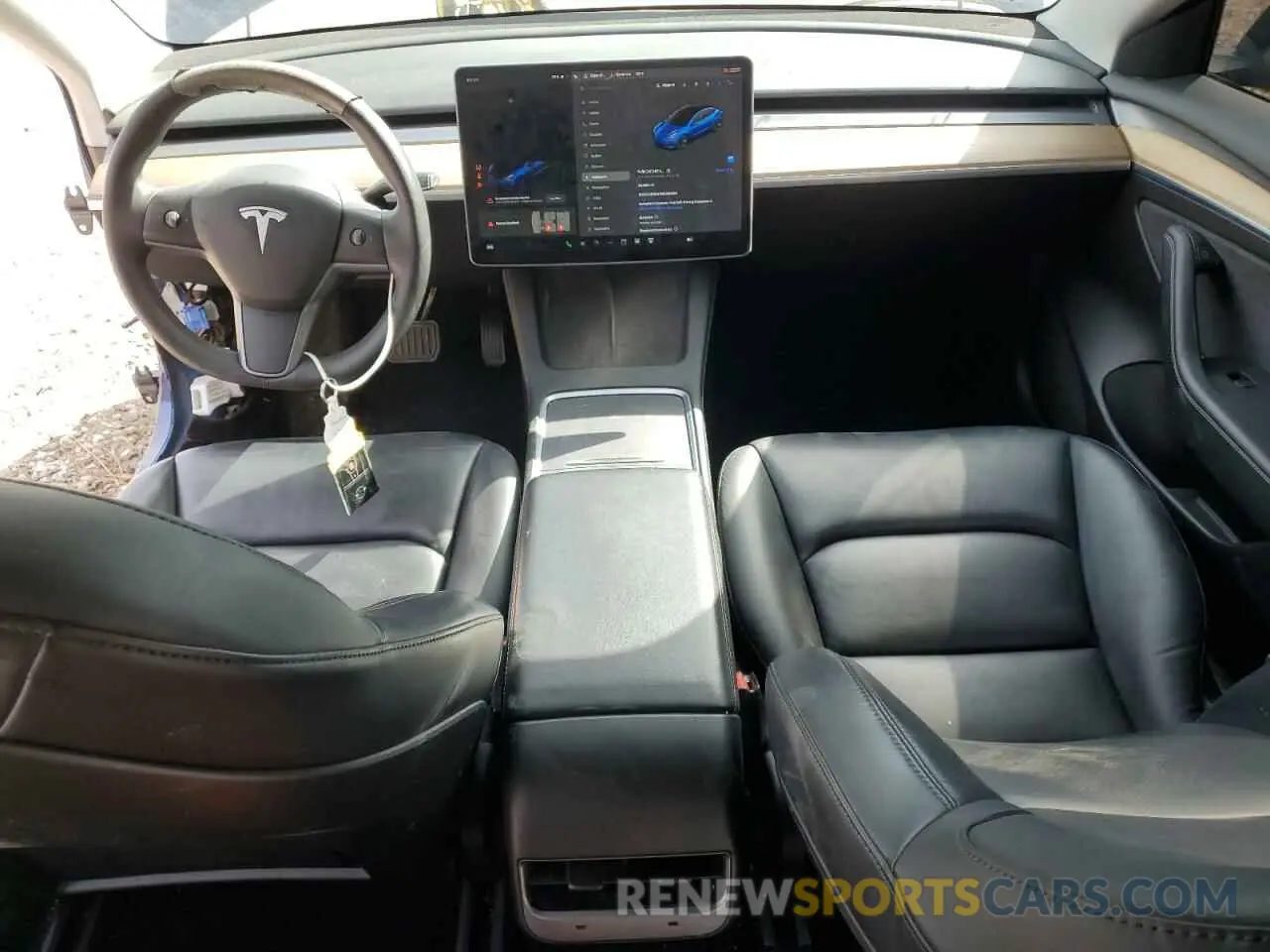 8 fotografías del automóvil dañado 5YJ3E1EA7MF986205 TESLA MODEL 3 2021