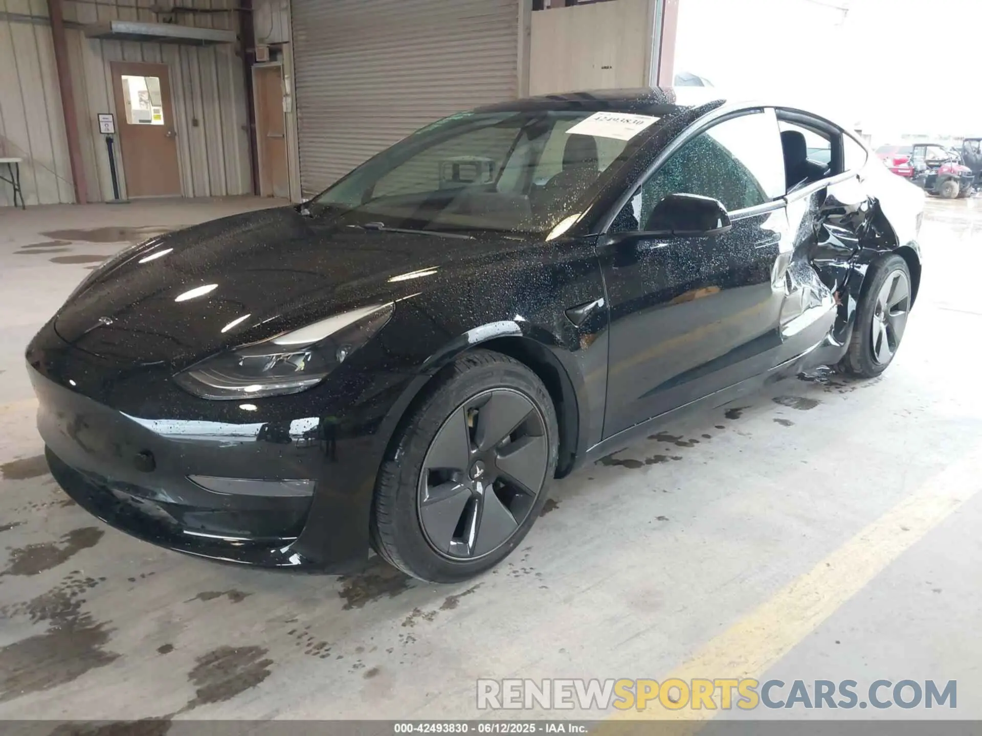 2 fotografías del automóvil dañado 5YJ3E1EA7MF986818 TESLA MODEL 3 2021