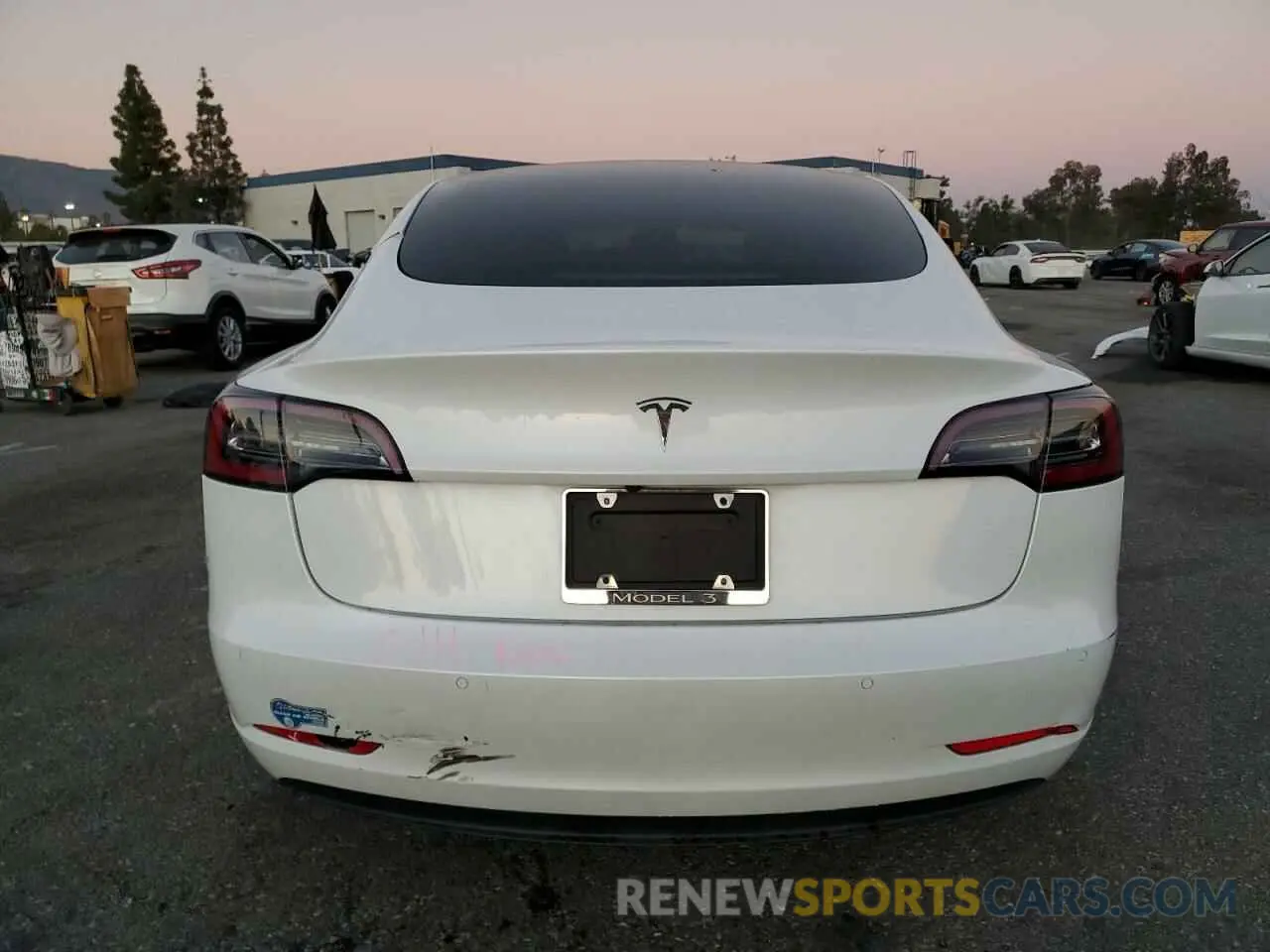 6 fotografías del automóvil dañado 5YJ3E1EA7MF996815 TESLA MODEL 3 2021