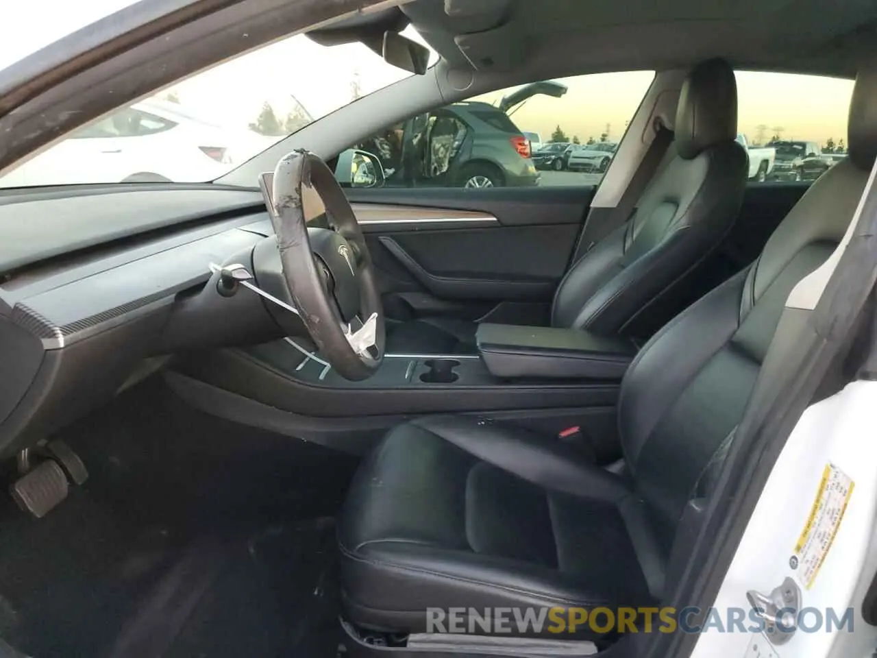 7 fotografías del automóvil dañado 5YJ3E1EA7MF996815 TESLA MODEL 3 2021