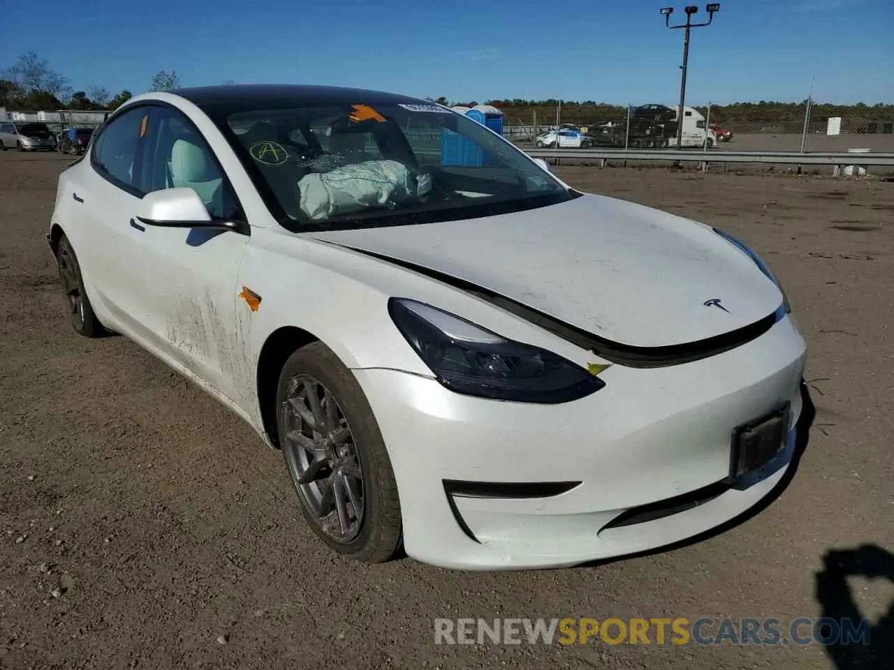1 fotografías del automóvil dañado 5YJ3E1EA8MF019022 TESLA MODEL 3 2021