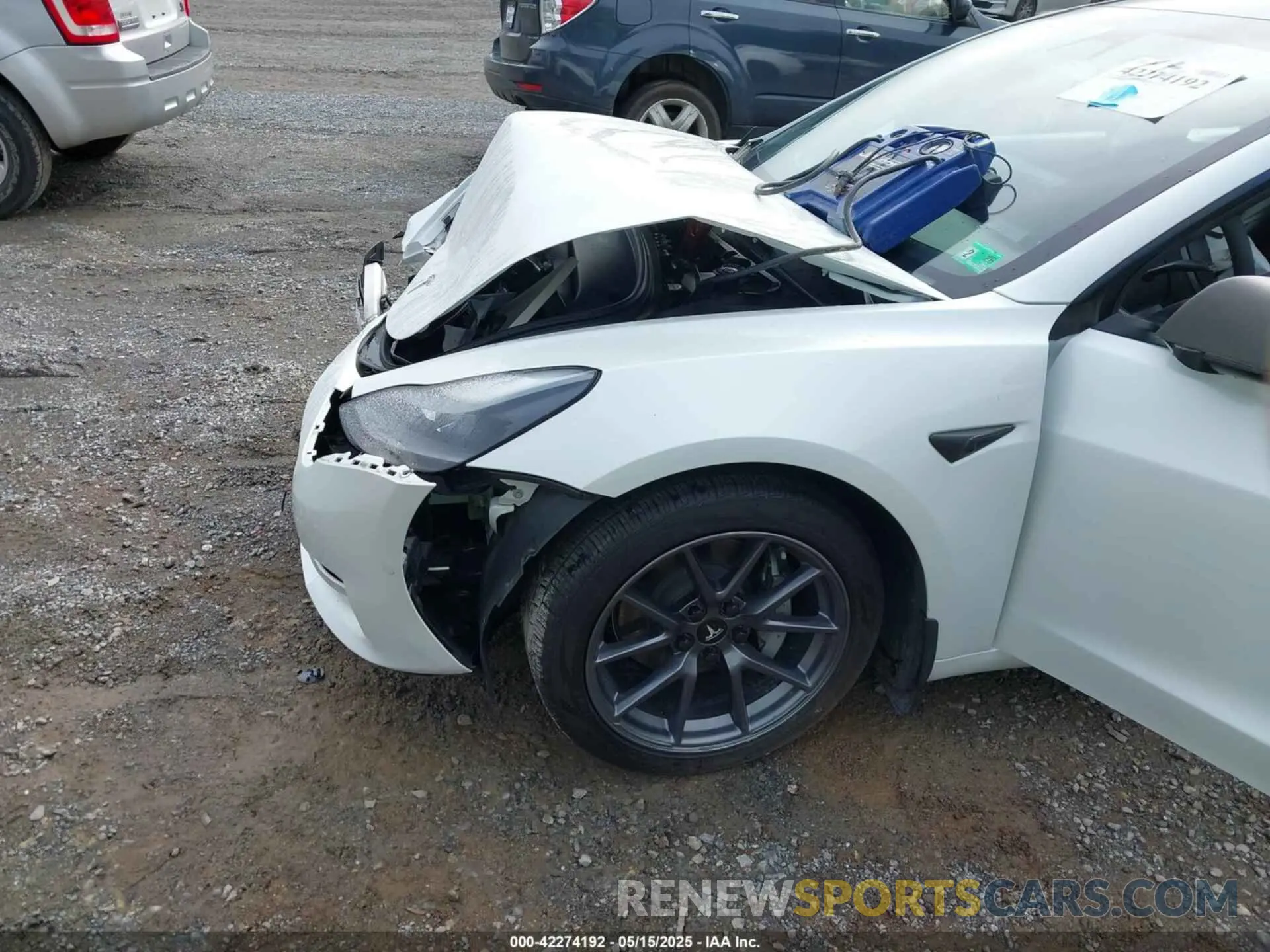 6 fotografías del automóvil dañado 5YJ3E1EA8MF023748 TESLA MODEL 3 2021