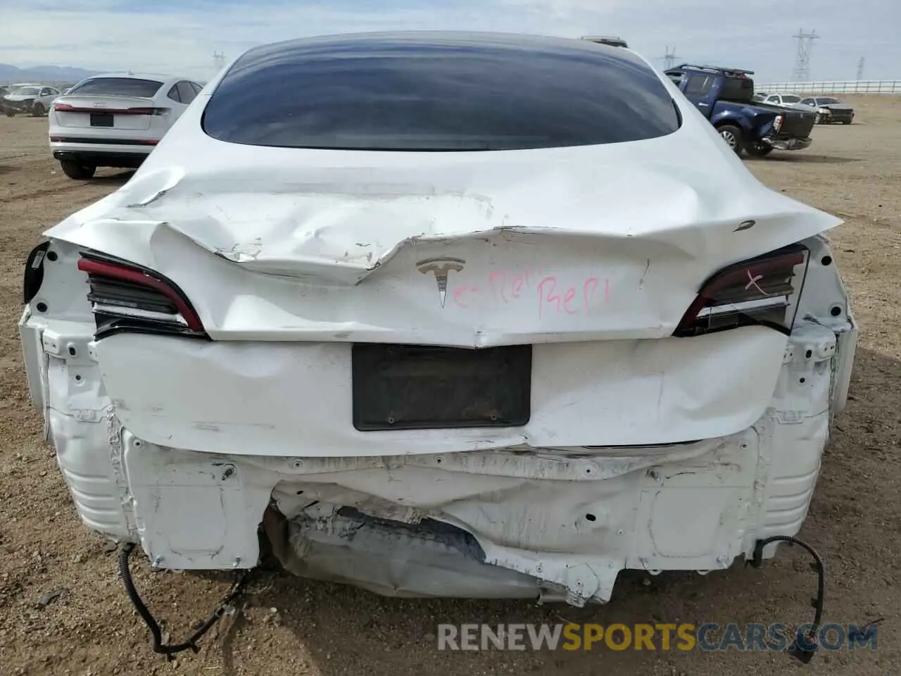 6 fotografías del automóvil dañado 5YJ3E1EA8MF045989 TESLA MODEL 3 2021