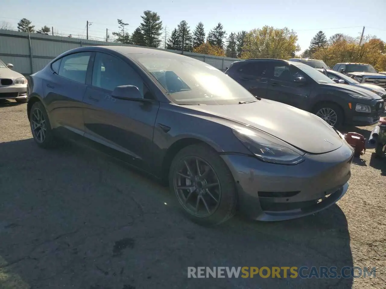 4 fotografías del automóvil dañado 5YJ3E1EA8MF048097 TESLA MODEL 3 2021