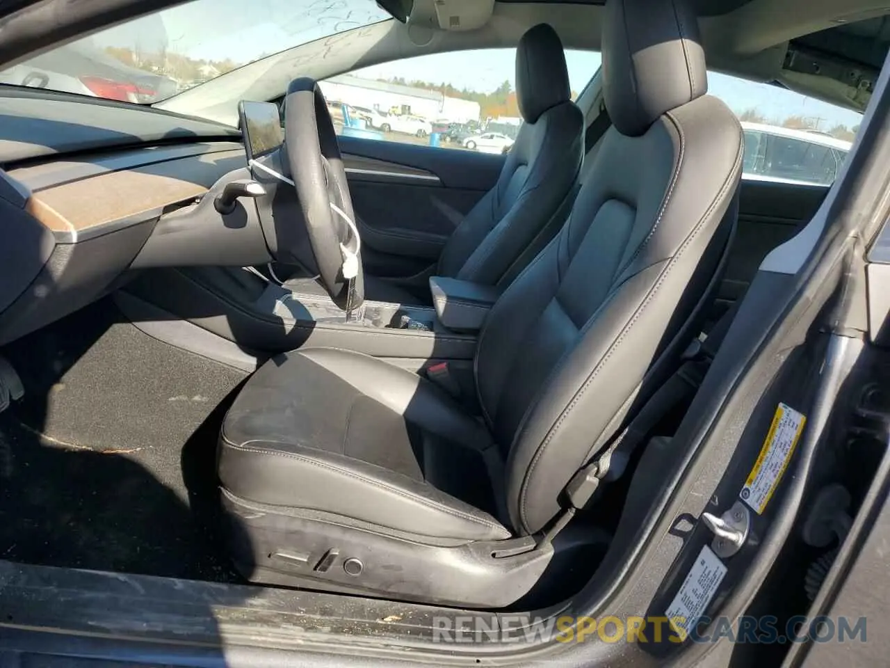 7 fotografías del automóvil dañado 5YJ3E1EA8MF048097 TESLA MODEL 3 2021