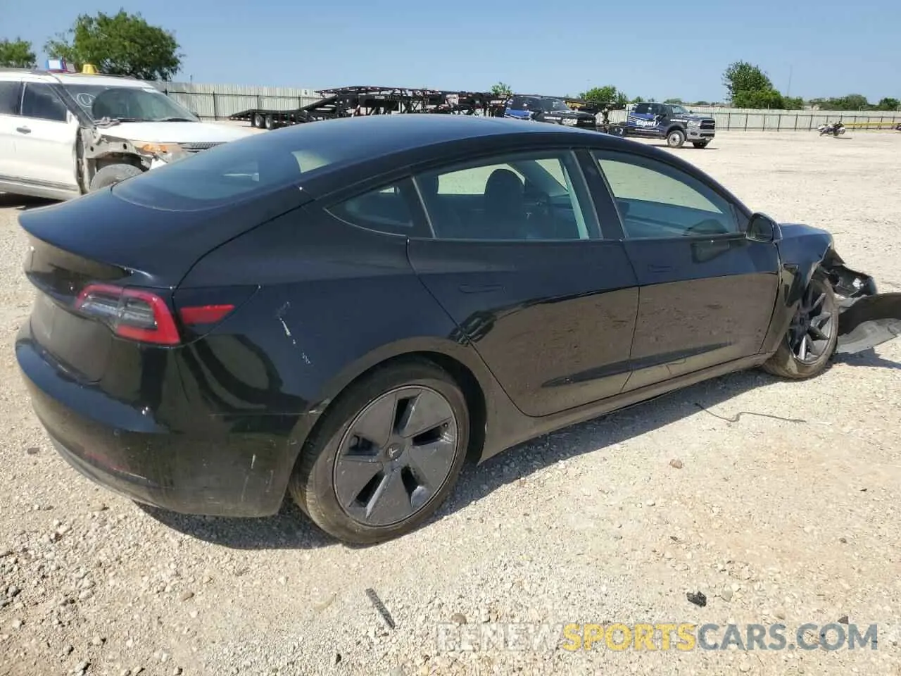 3 fotografías del automóvil dañado 5YJ3E1EA8MF057723 TESLA MODEL 3 2021