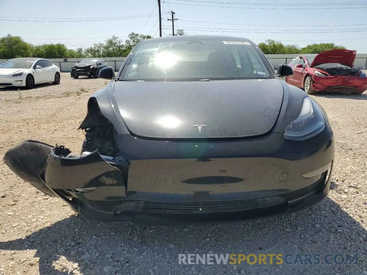 5 fotografías del automóvil dañado 5YJ3E1EA8MF057723 TESLA MODEL 3 2021