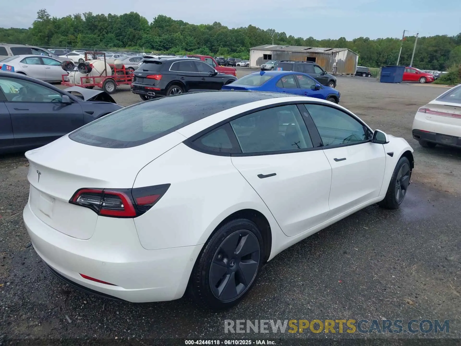 4 fotografías del automóvil dañado 5YJ3E1EA8MF062940 TESLA MODEL 3 2021