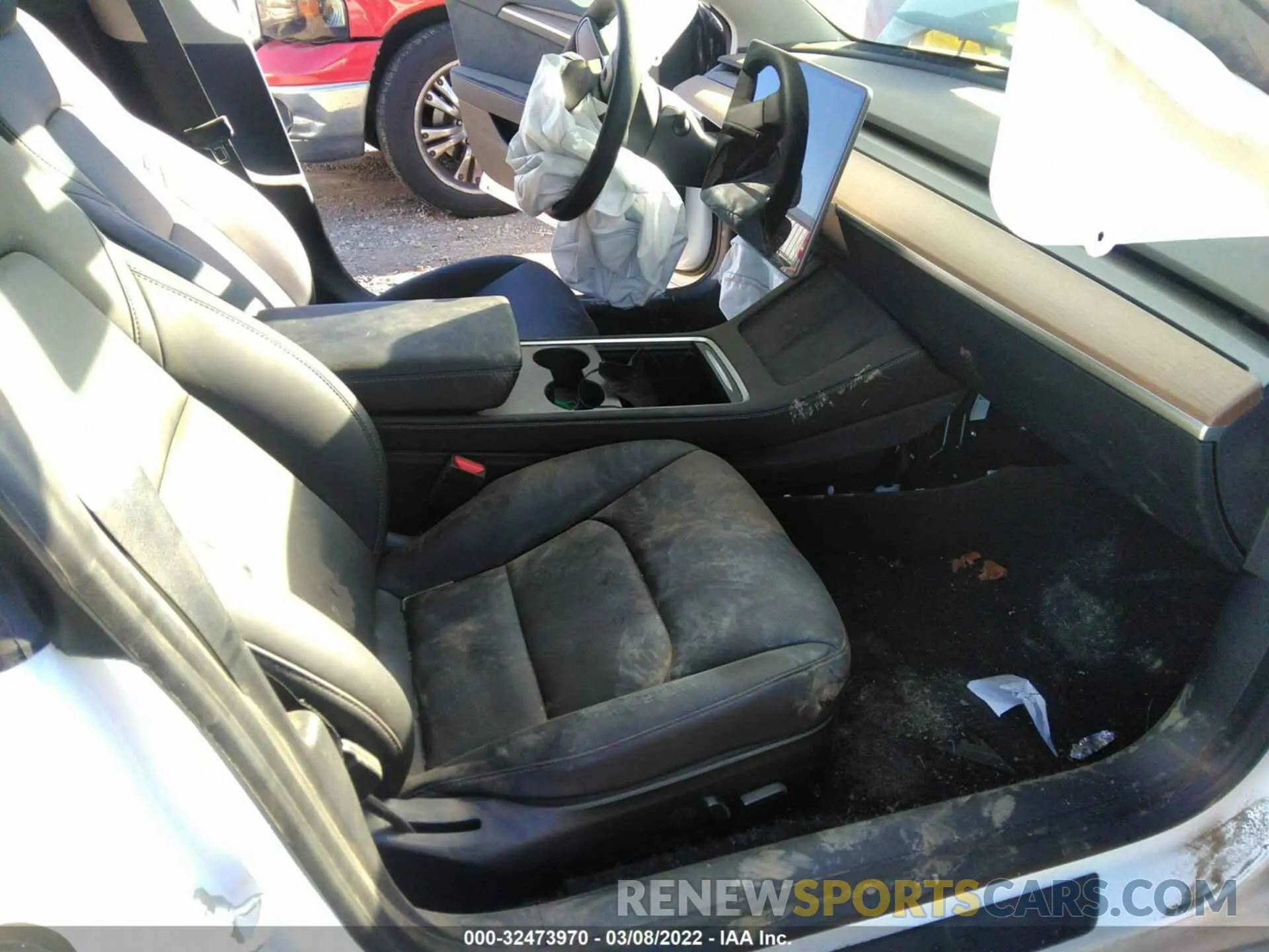 5 fotografías del automóvil dañado 5YJ3E1EA8MF073887 TESLA MODEL 3 2021
