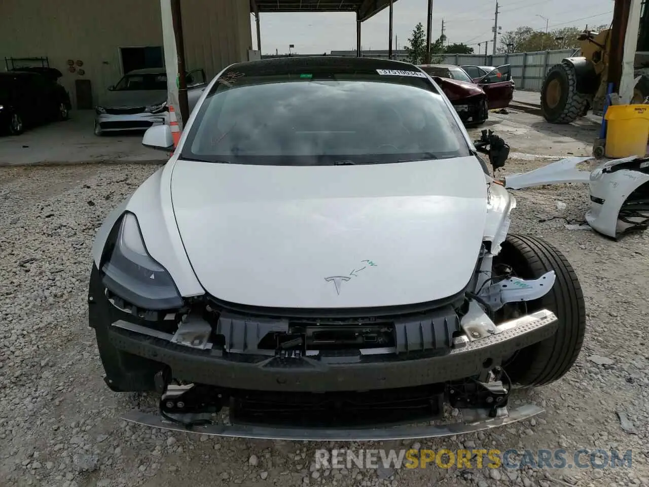 5 fotografías del automóvil dañado 5YJ3E1EA8MF082315 TESLA MODEL 3 2021