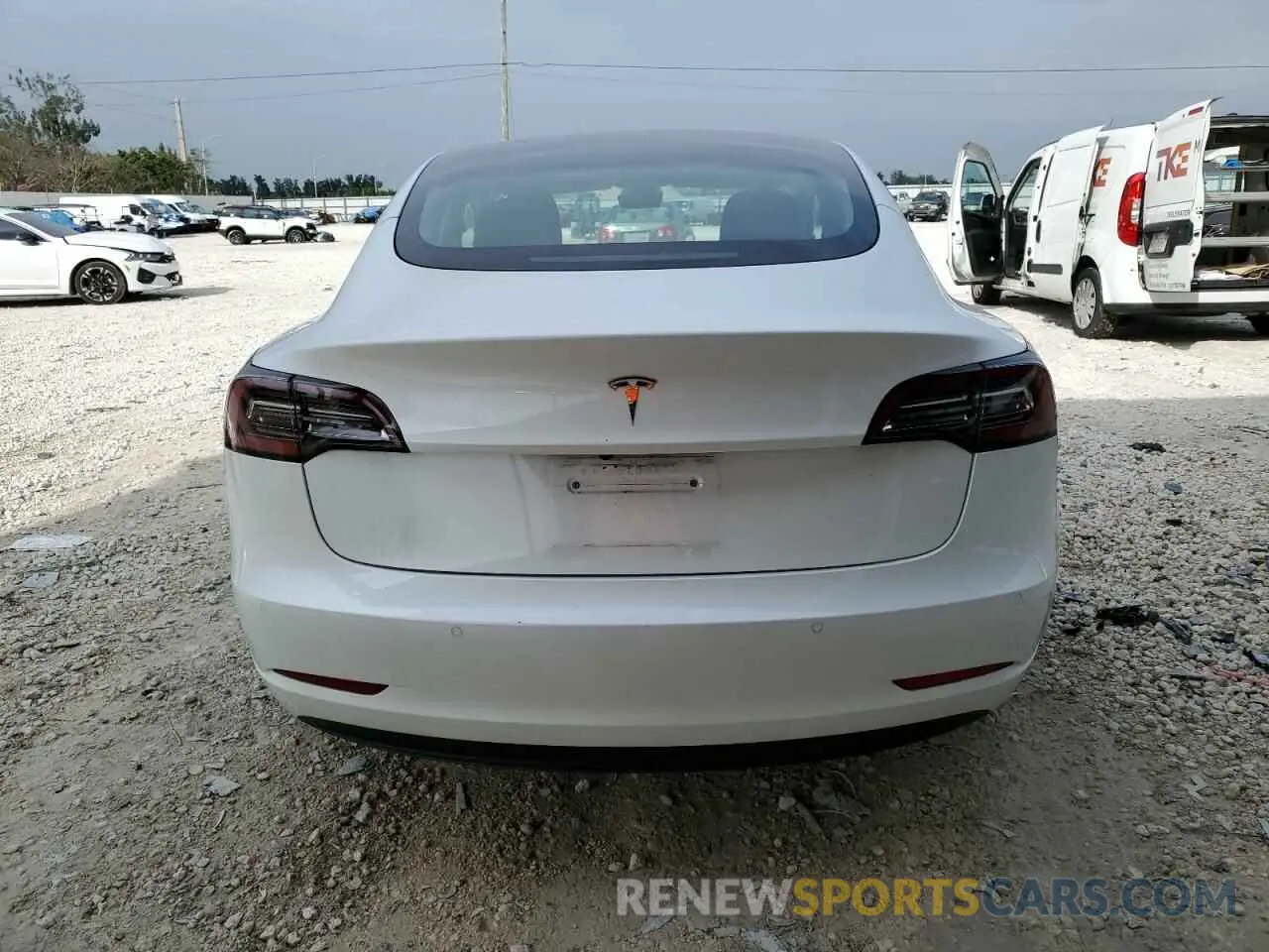 6 fotografías del automóvil dañado 5YJ3E1EA8MF082315 TESLA MODEL 3 2021