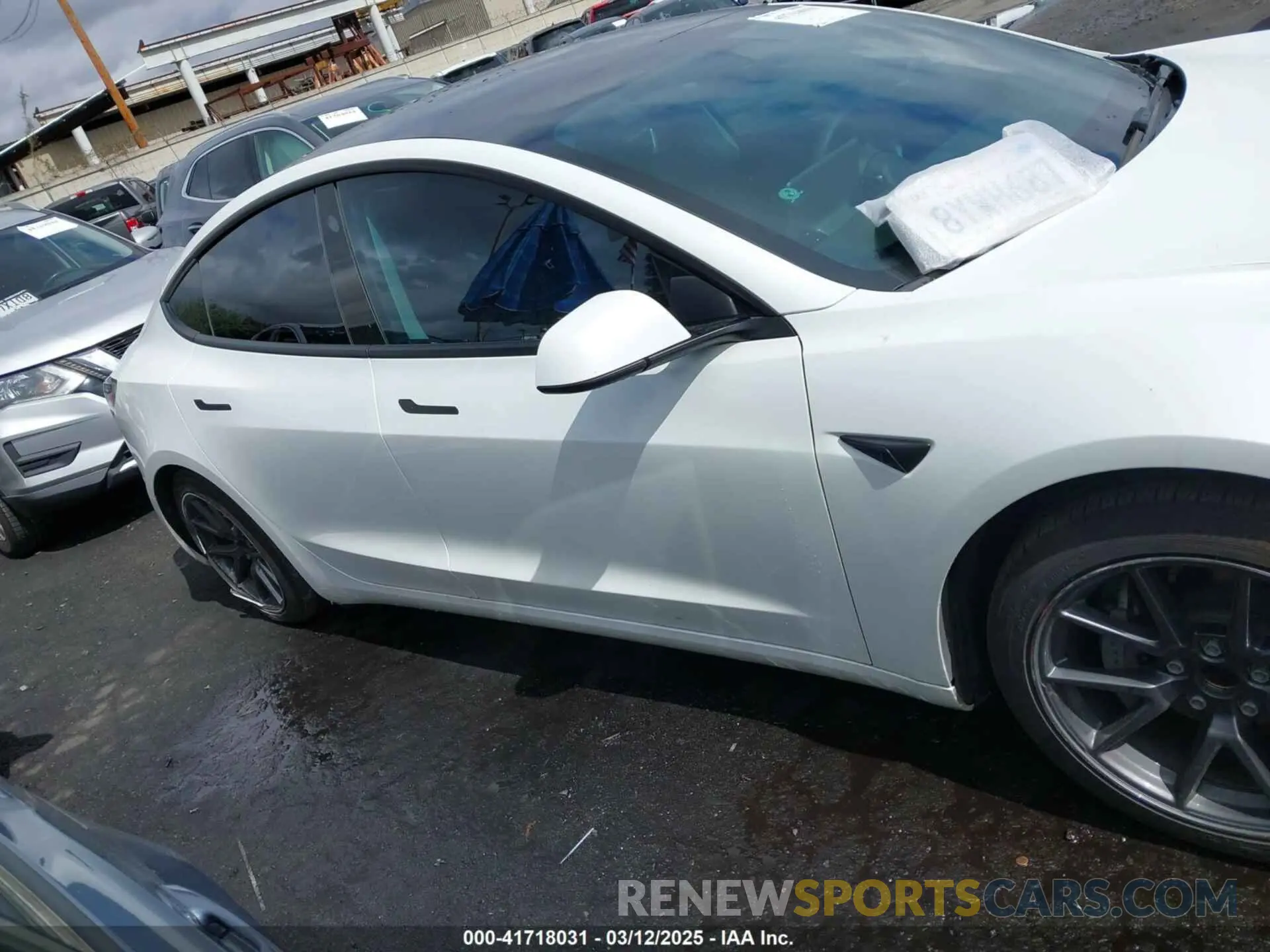 13 fotografías del automóvil dañado 5YJ3E1EA8MF087580 TESLA MODEL 3 2021