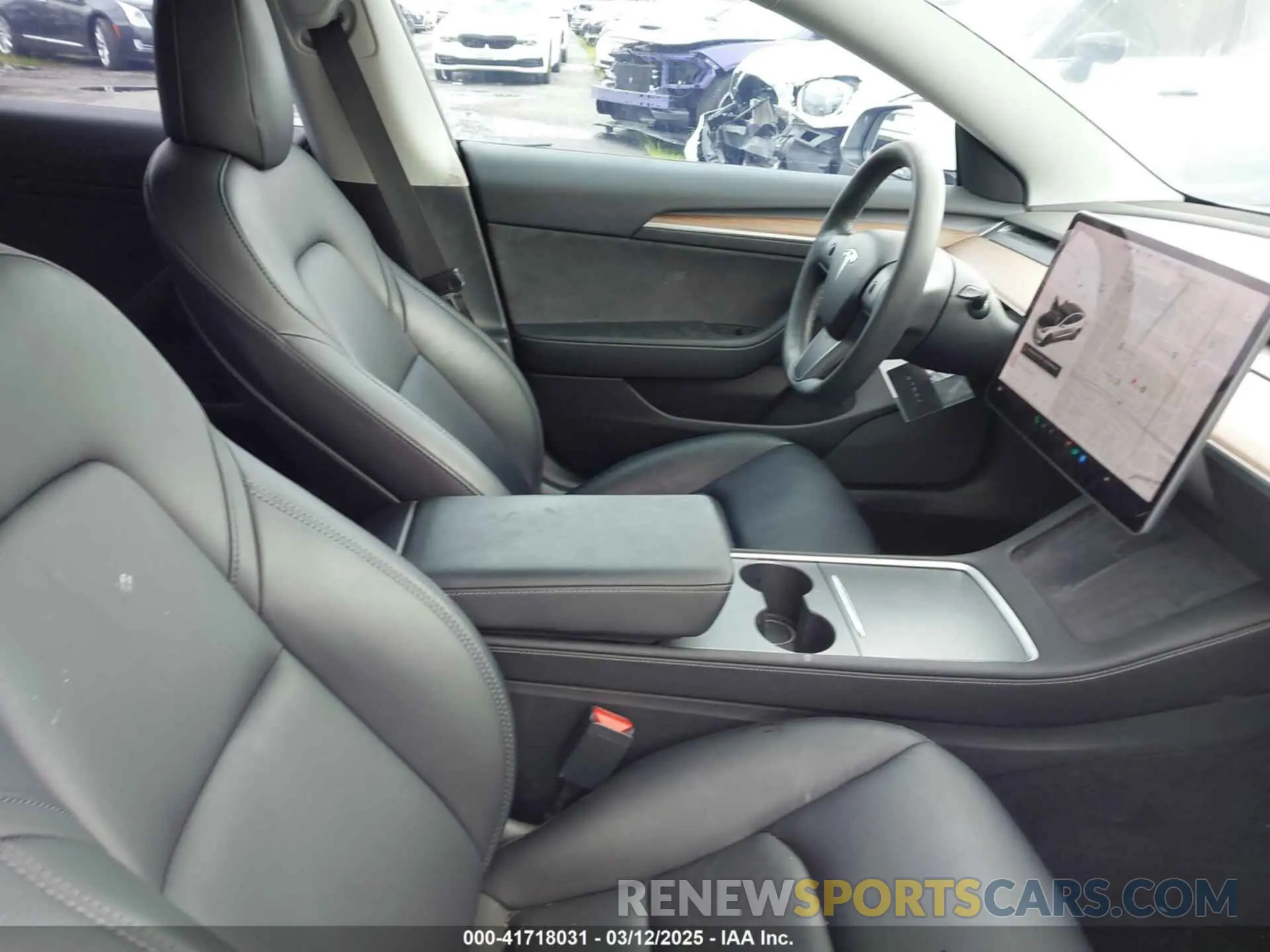 5 fotografías del automóvil dañado 5YJ3E1EA8MF087580 TESLA MODEL 3 2021